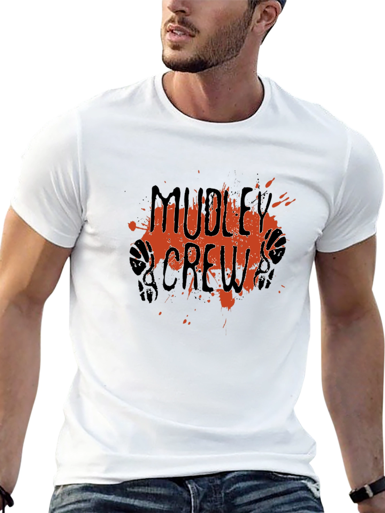 Mudley Crew Graphic Tee - Black Cotton Blend