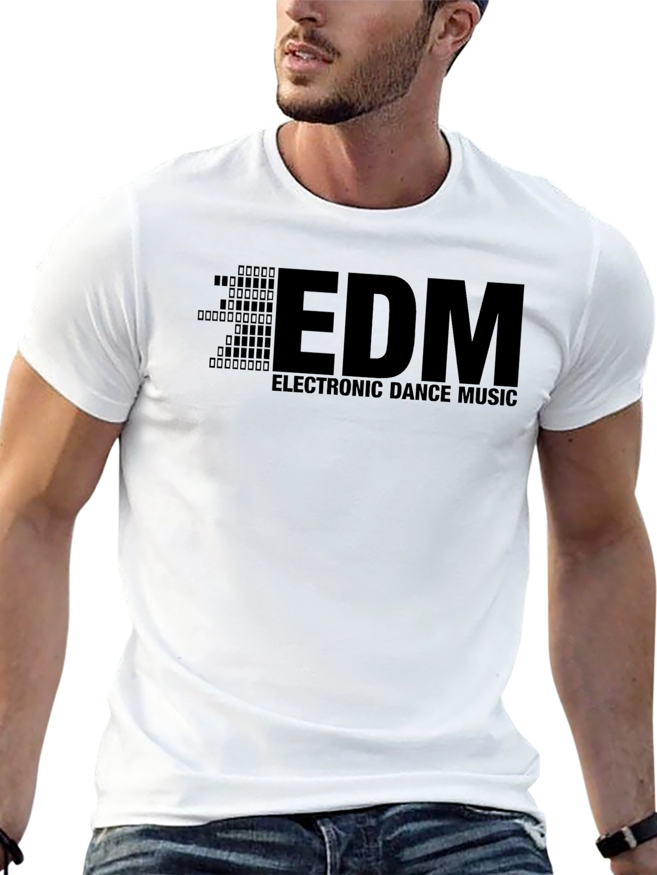 EDM Electronic Dance Music Graphic Black T-Shirt