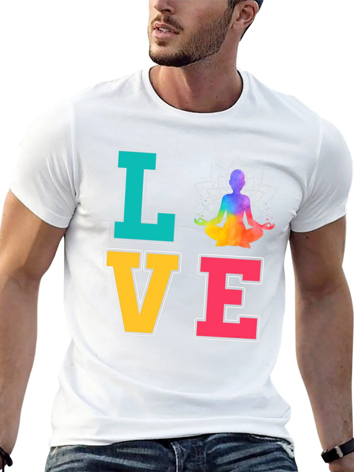 Yoga Love T-Shirt Meditate Zen Chakra Peace