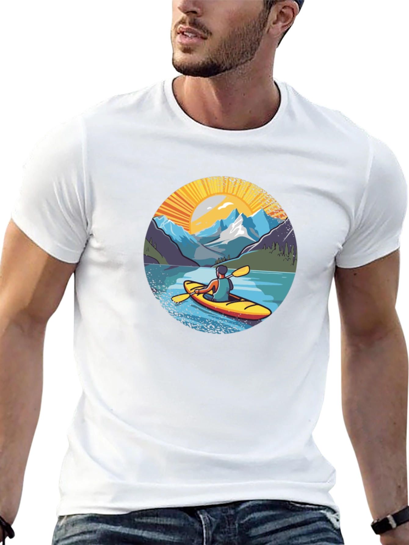 Kayak Adventure Graphic T-Shirt