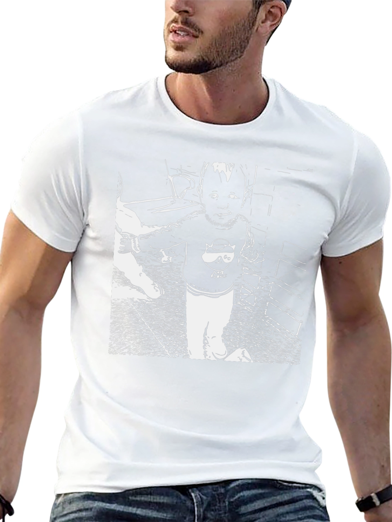 Graphic Print T-Shirt: Cute Baby Design