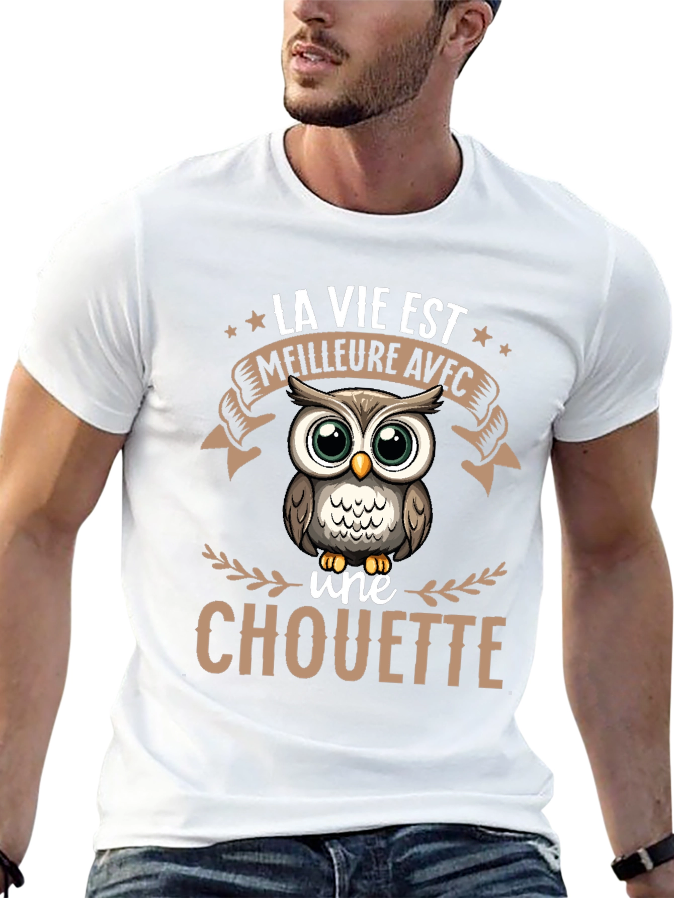Owl T-Shirt: La Vie Est Meilleure Avec une Chouette