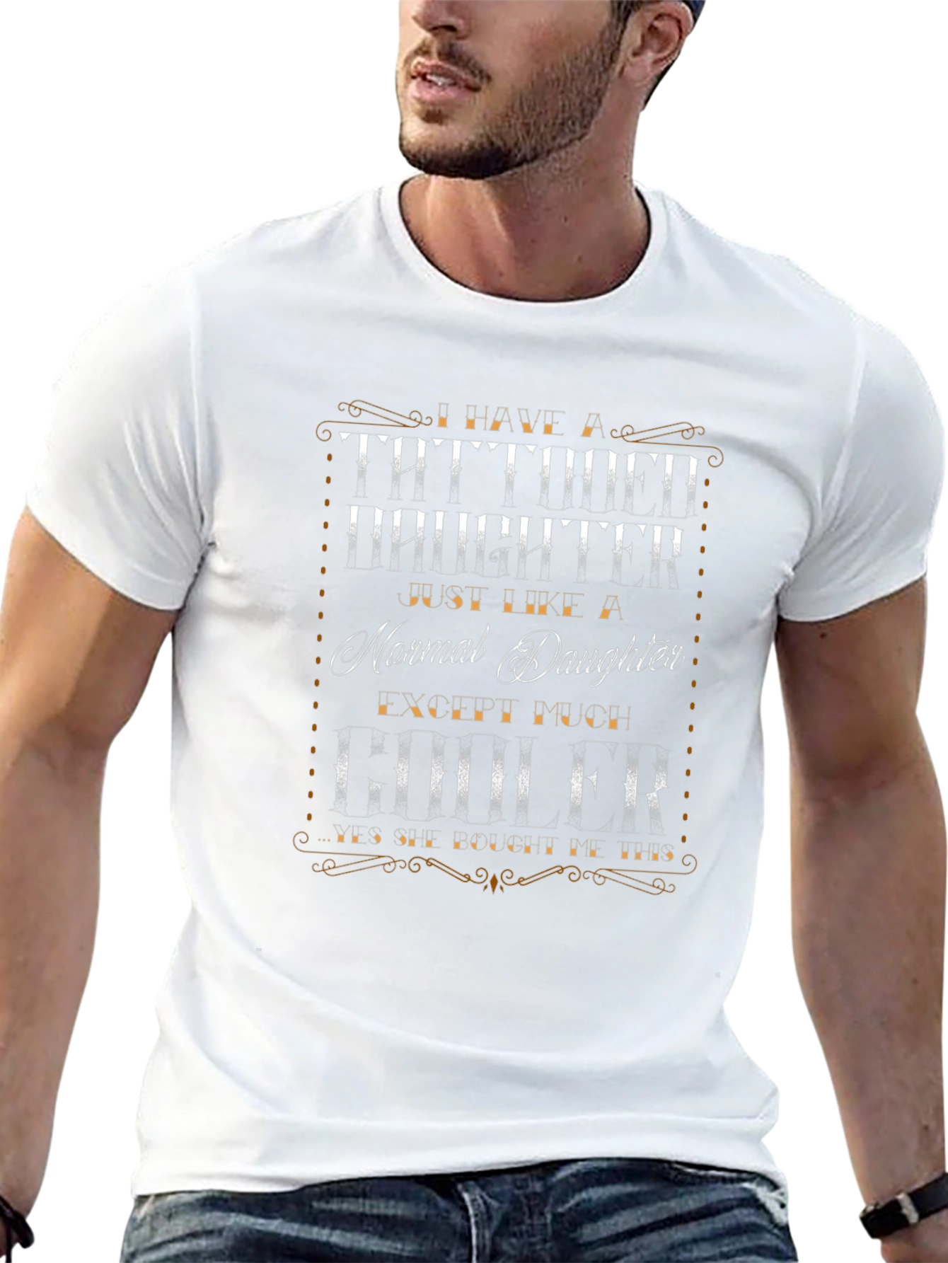 Tattooed Daughter Graphic T-Shirt - Quirky & Stylish!