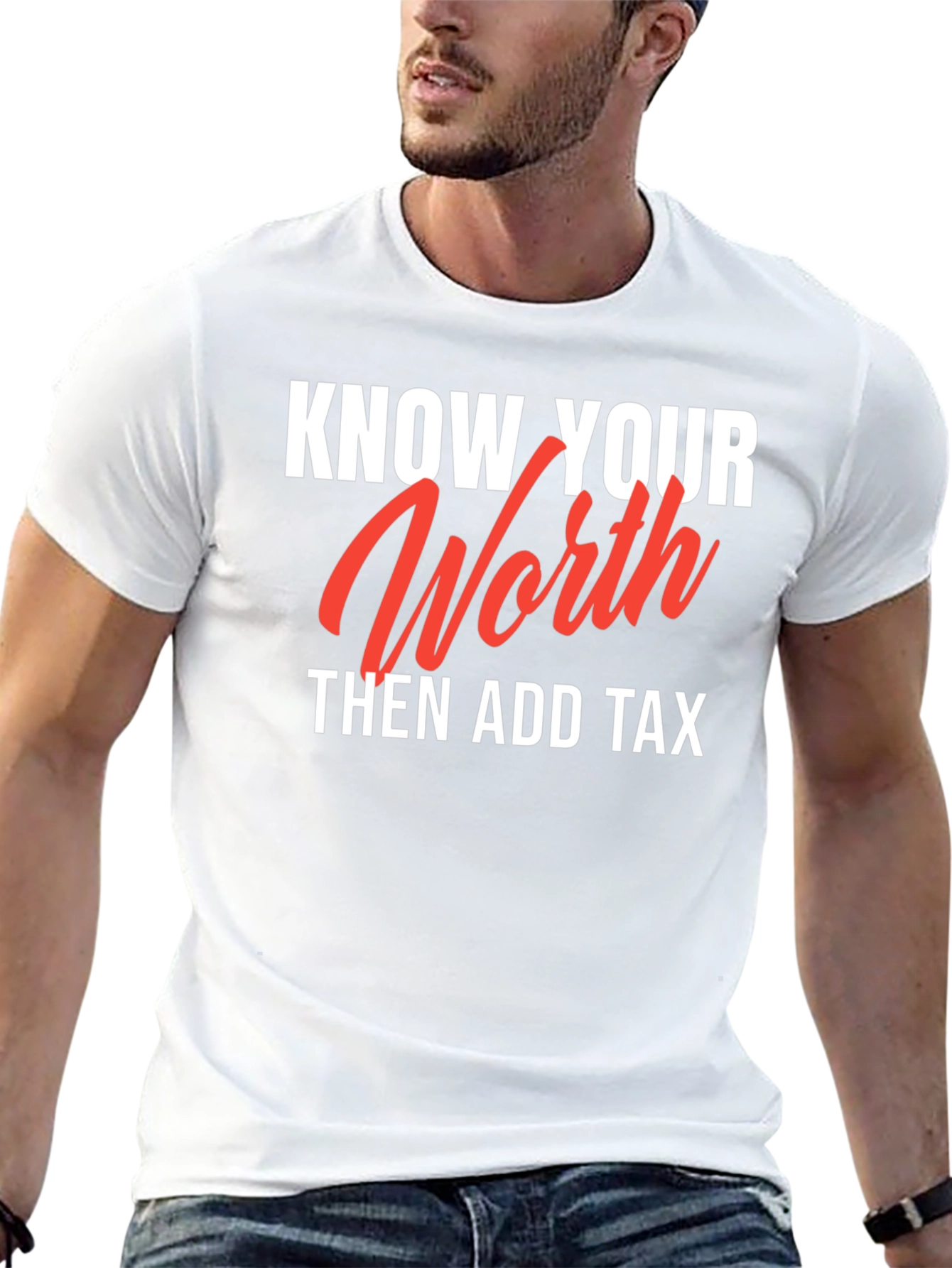 Know Your Worth Black Graphic Tee