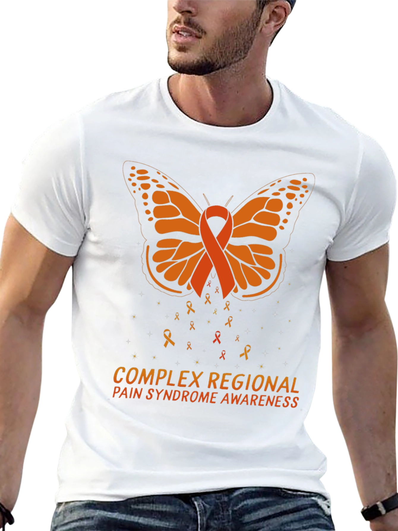 CRPS Awareness Butterfly Ribbon T-Shirt