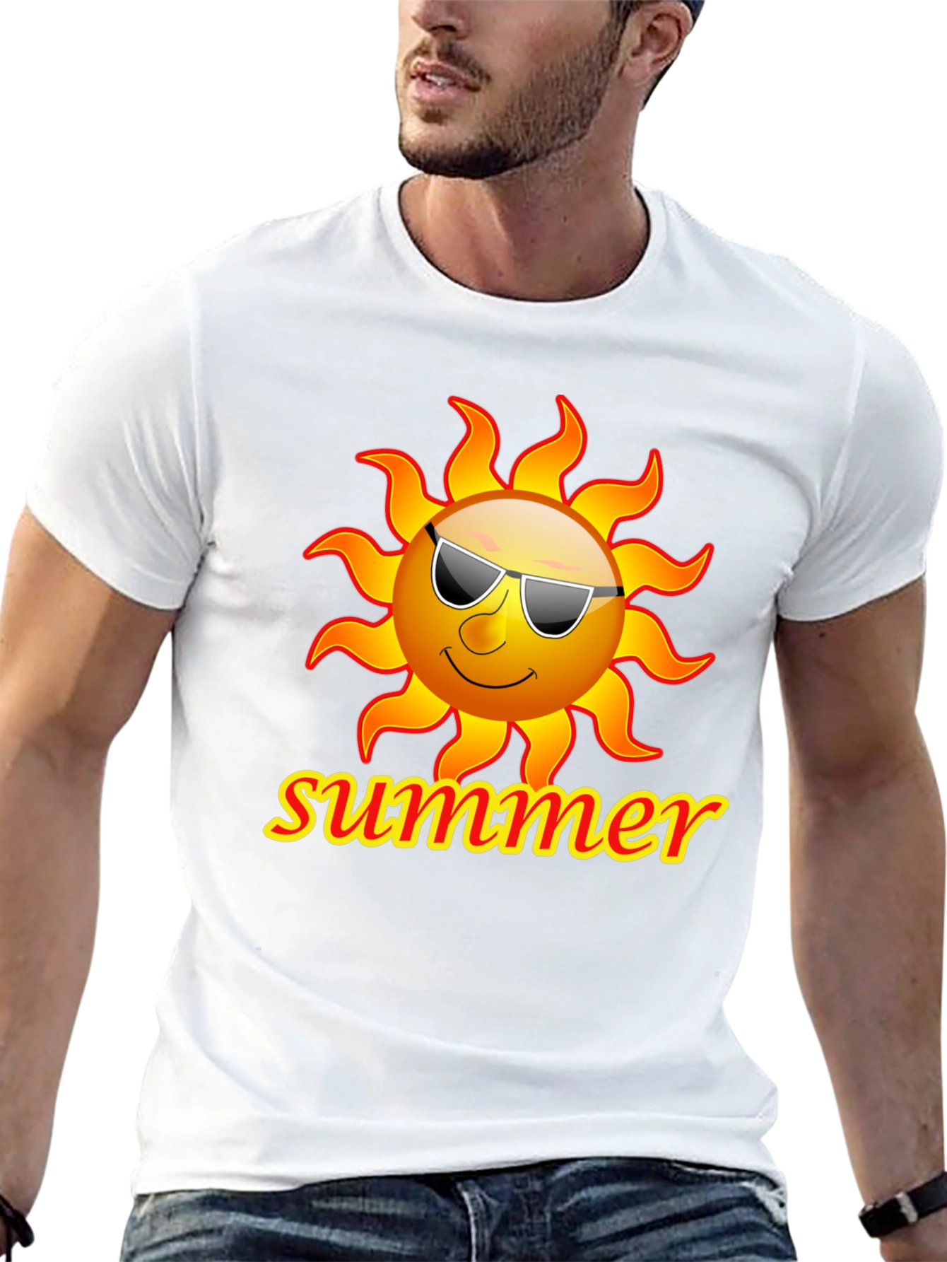 Summer Sun T-Shirt - Black Graphic Tee