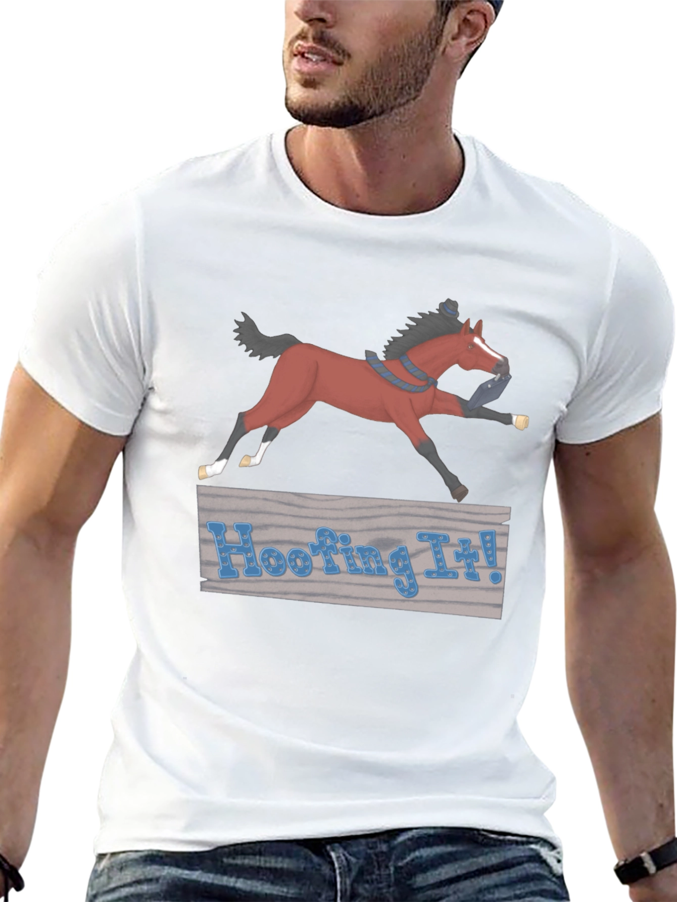 Hoofing It! Horse Graphic T-Shirt