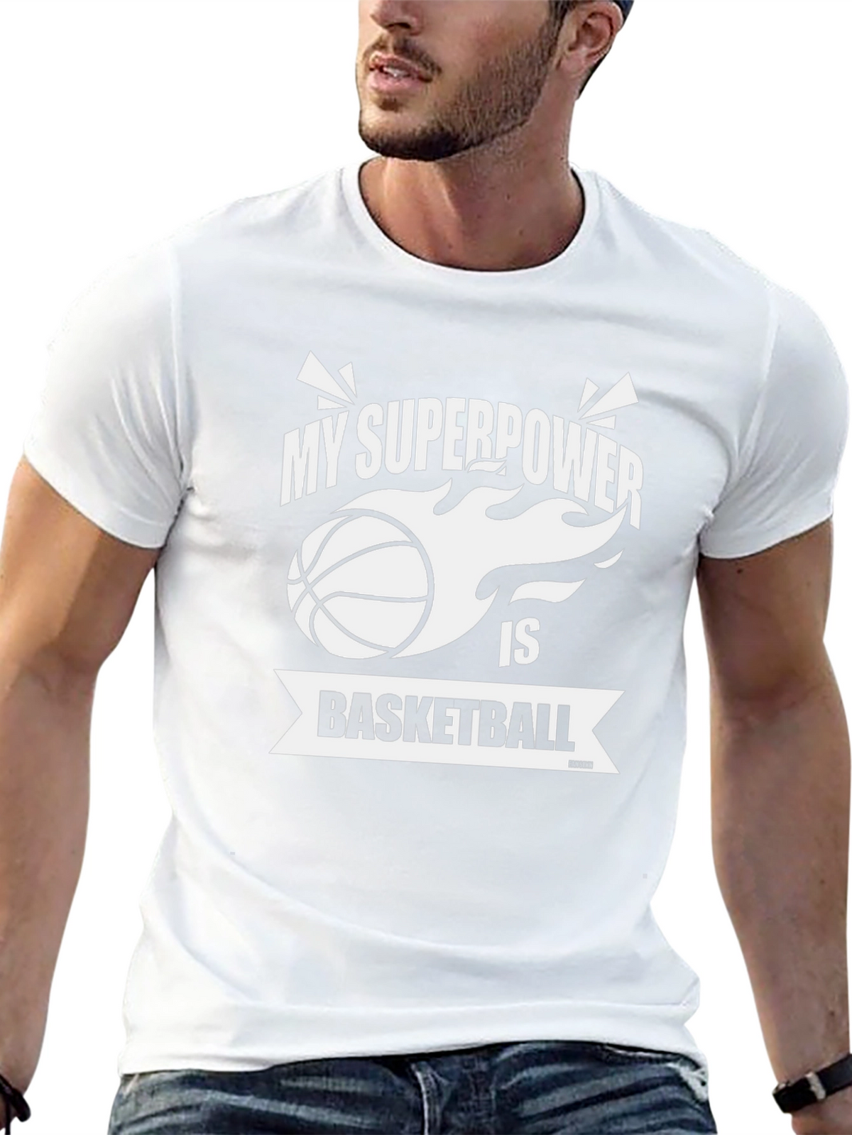Basketball Superpower Graphic Tee