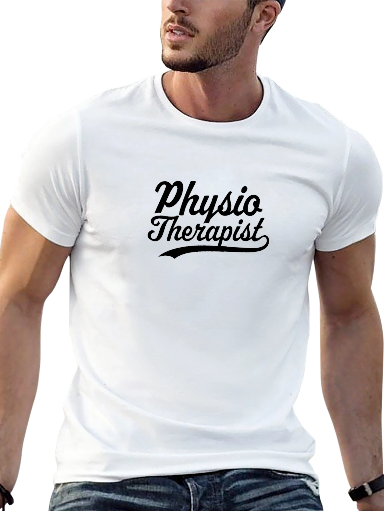 Physio Therapist Graphic T-Shirt - Black