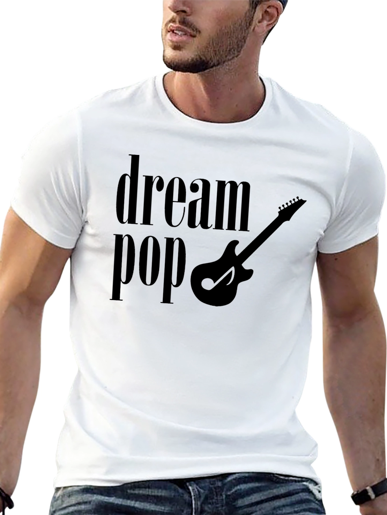Dream Pop Guitar T-Shirt - Stylish Music Tee