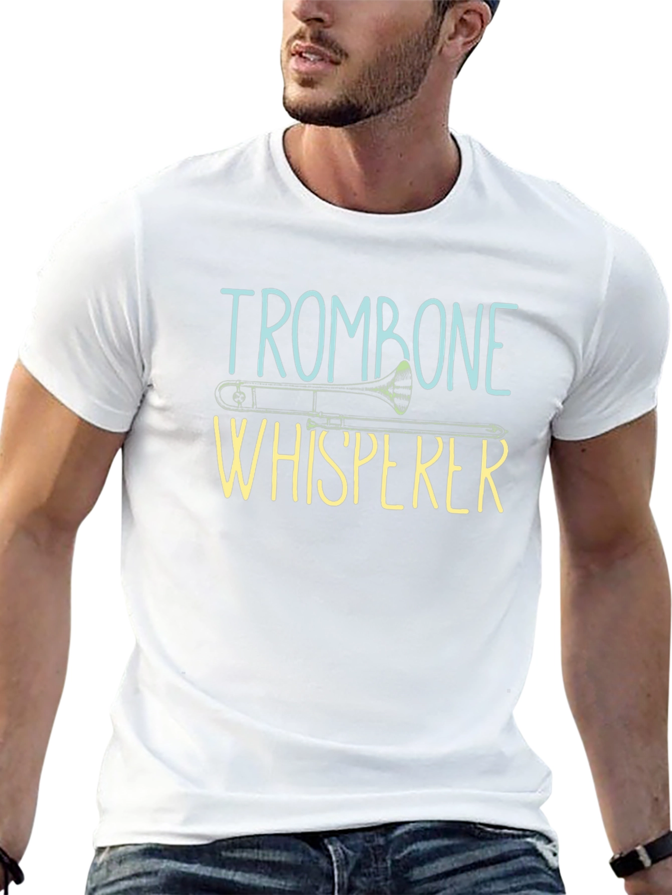 Trombone Whisperer Graphic Tee - Black