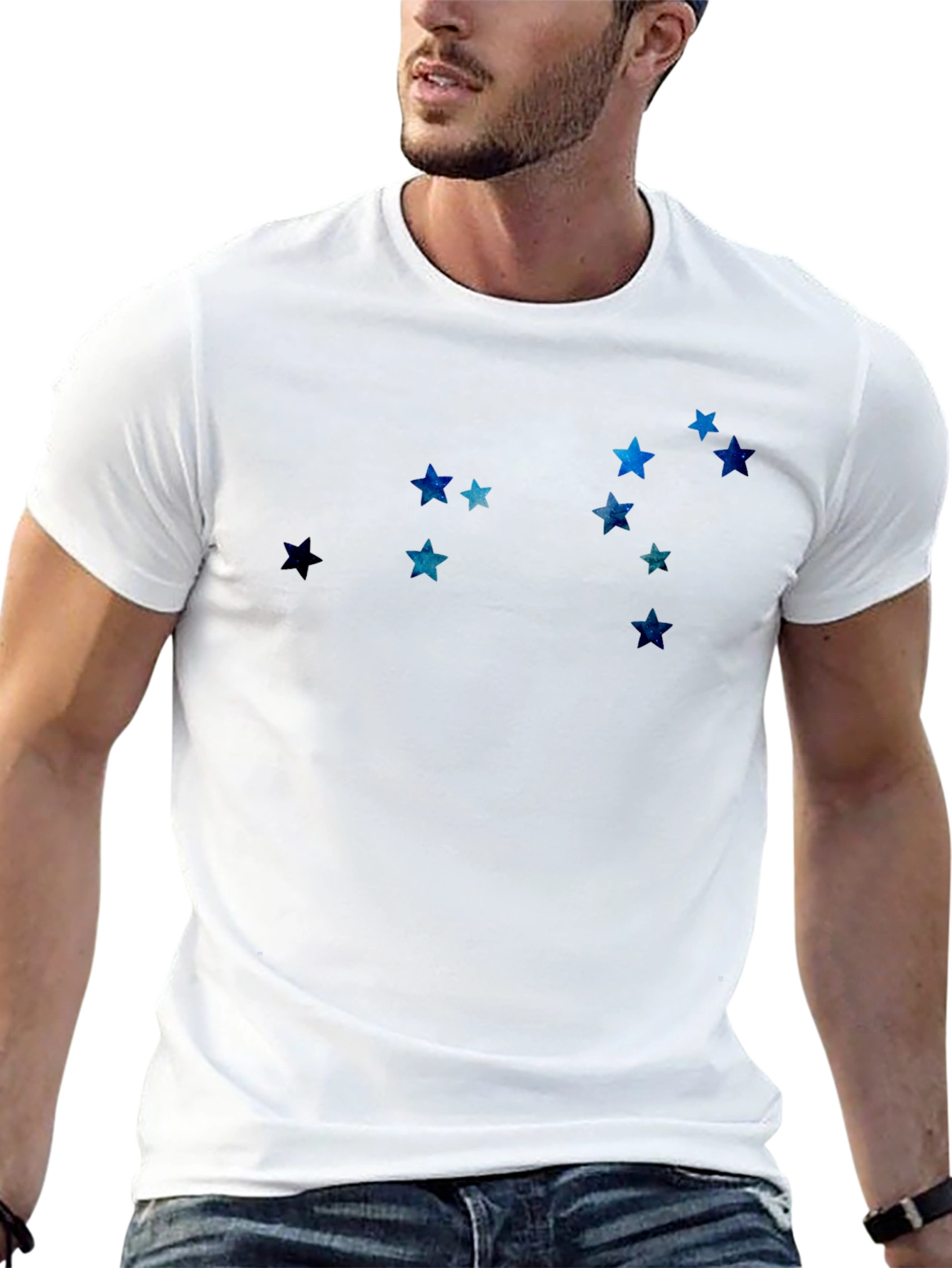 Celestial Star Constellation Black Tee