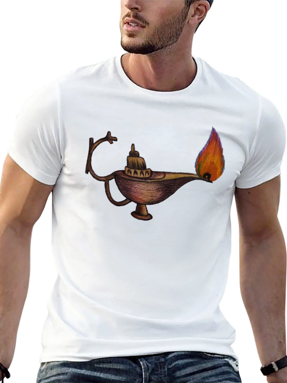 Magic Lamp Graphic T-Shirt - Wish Come True!