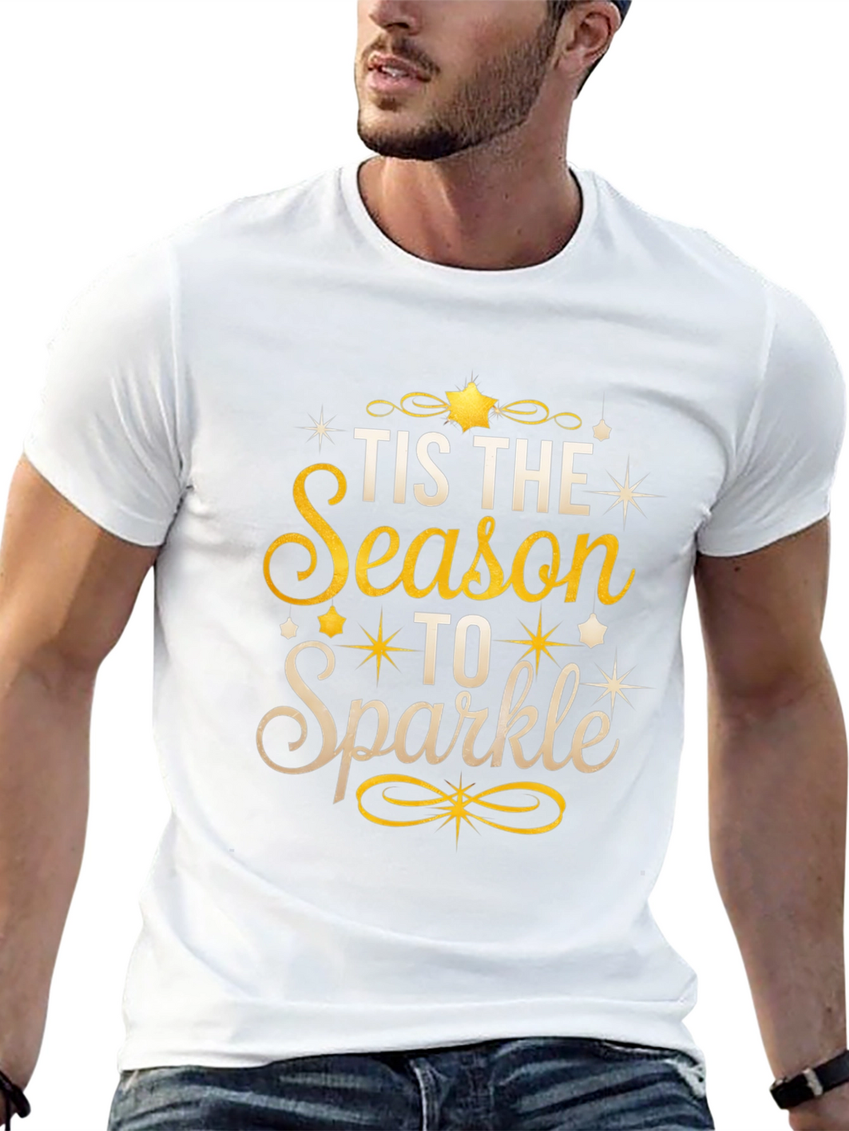 Festive Tis the Season to Sparkle Graphic Tee