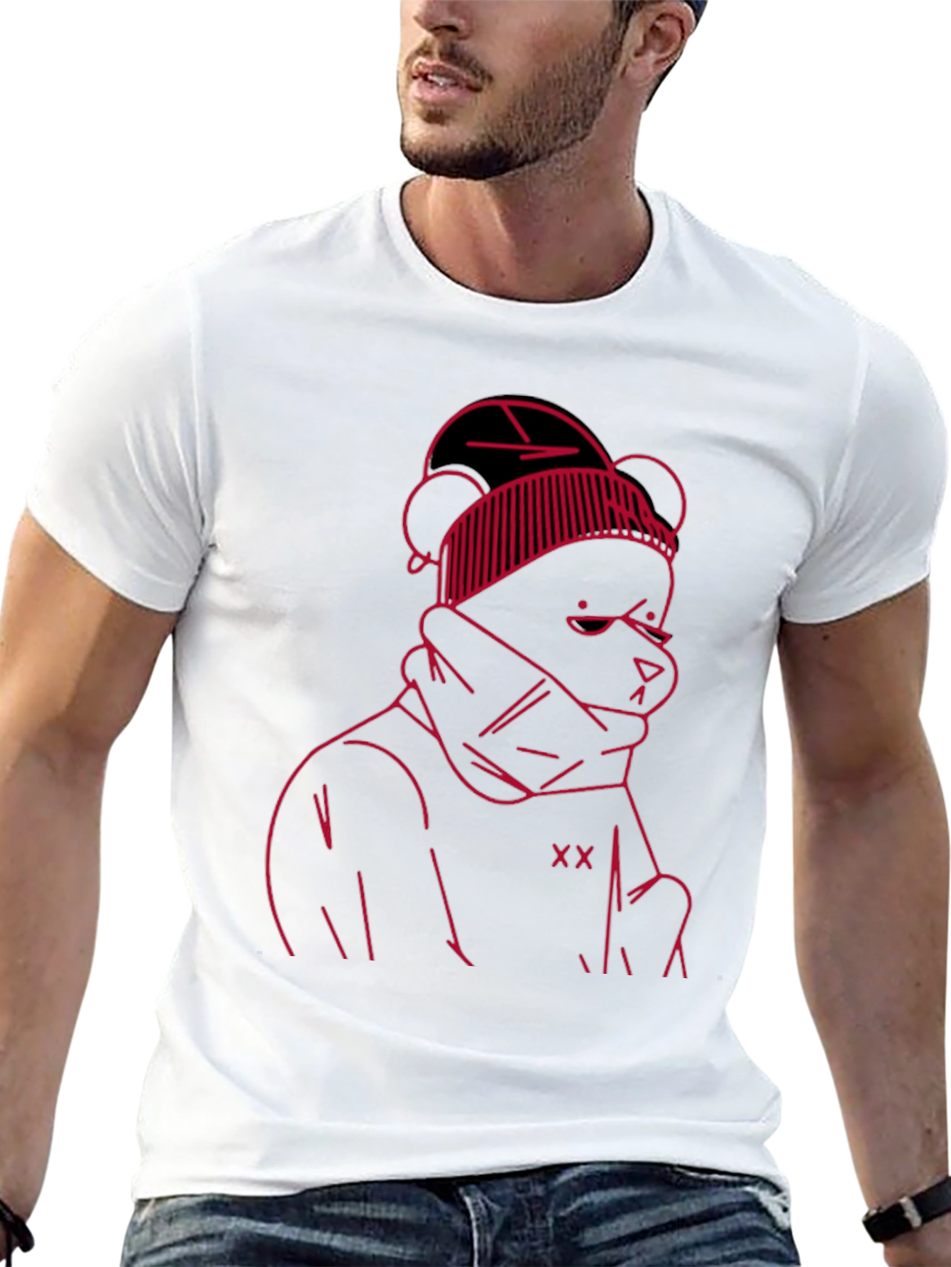 Graphic Bear Tee - Cool Streetwear Style
