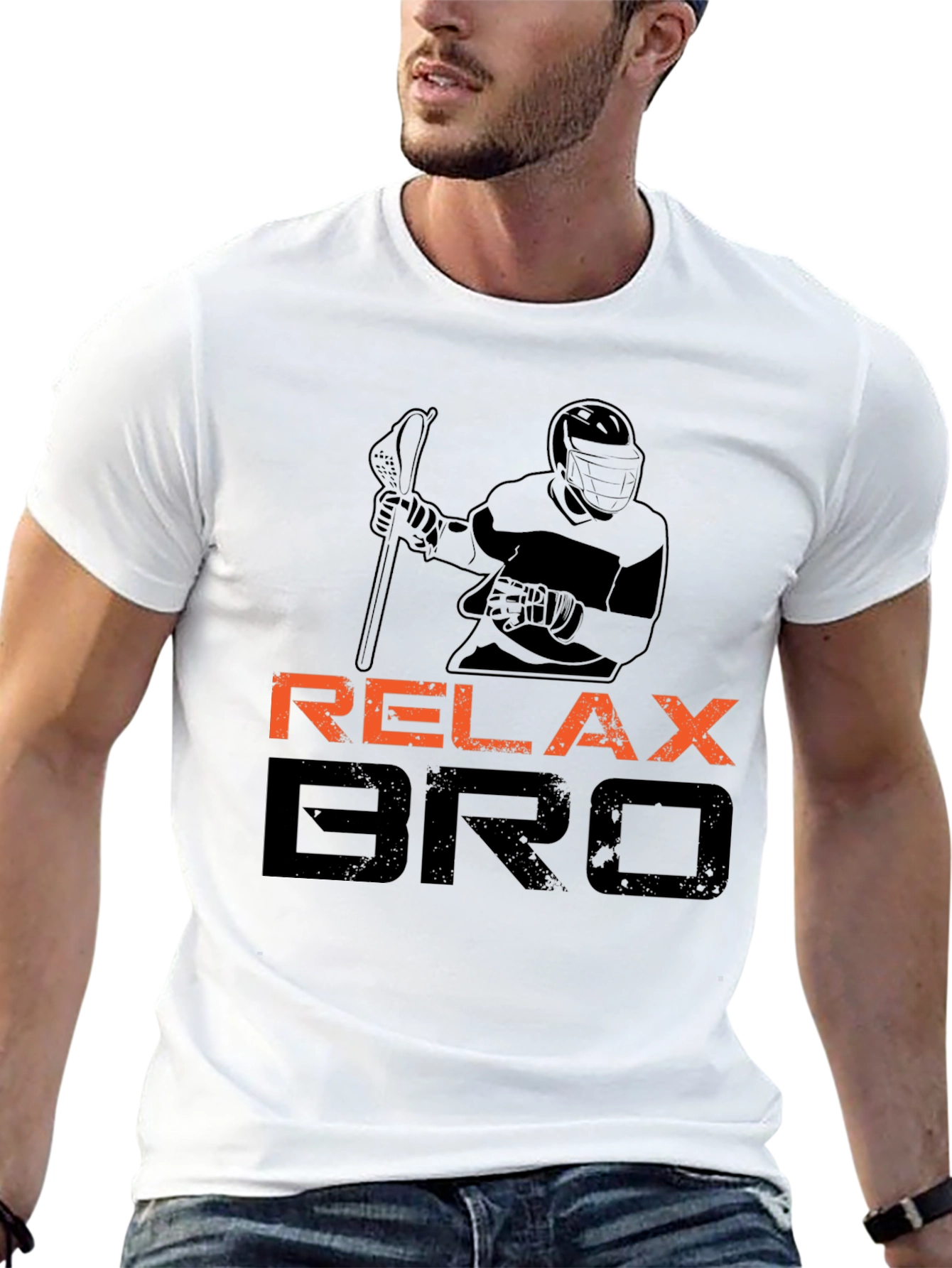 Relax Bro Lacrosse T-Shirt - Black