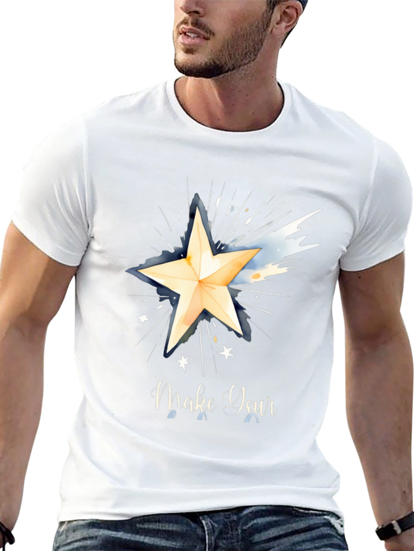 Make Your Wish Graphic Tee - Black