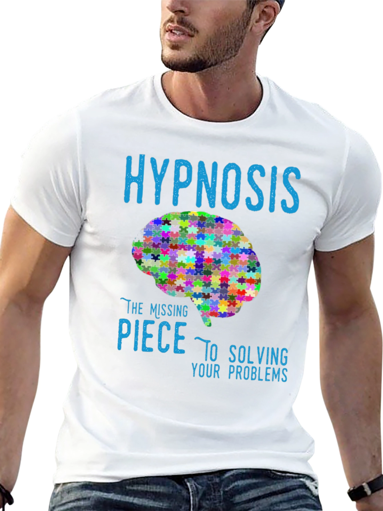 Hypnosis Brain Puzzle T-Shirt: Solve Your Problems