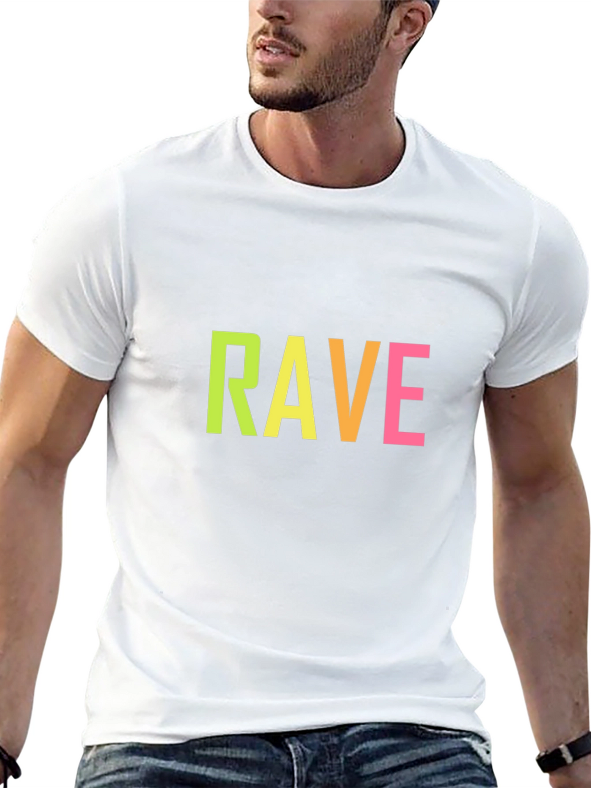 Rave Graphic Tee - Vibrant Party Shirt