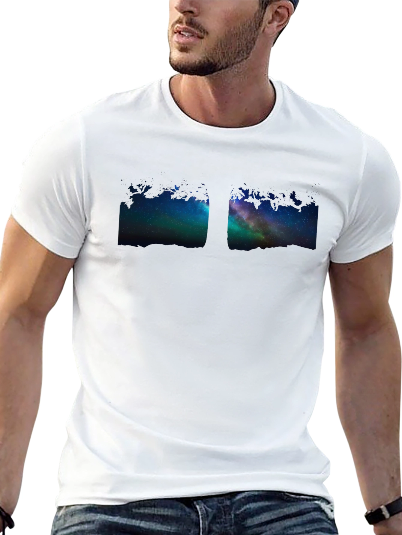 Night Sky Tree Graphic Tee
