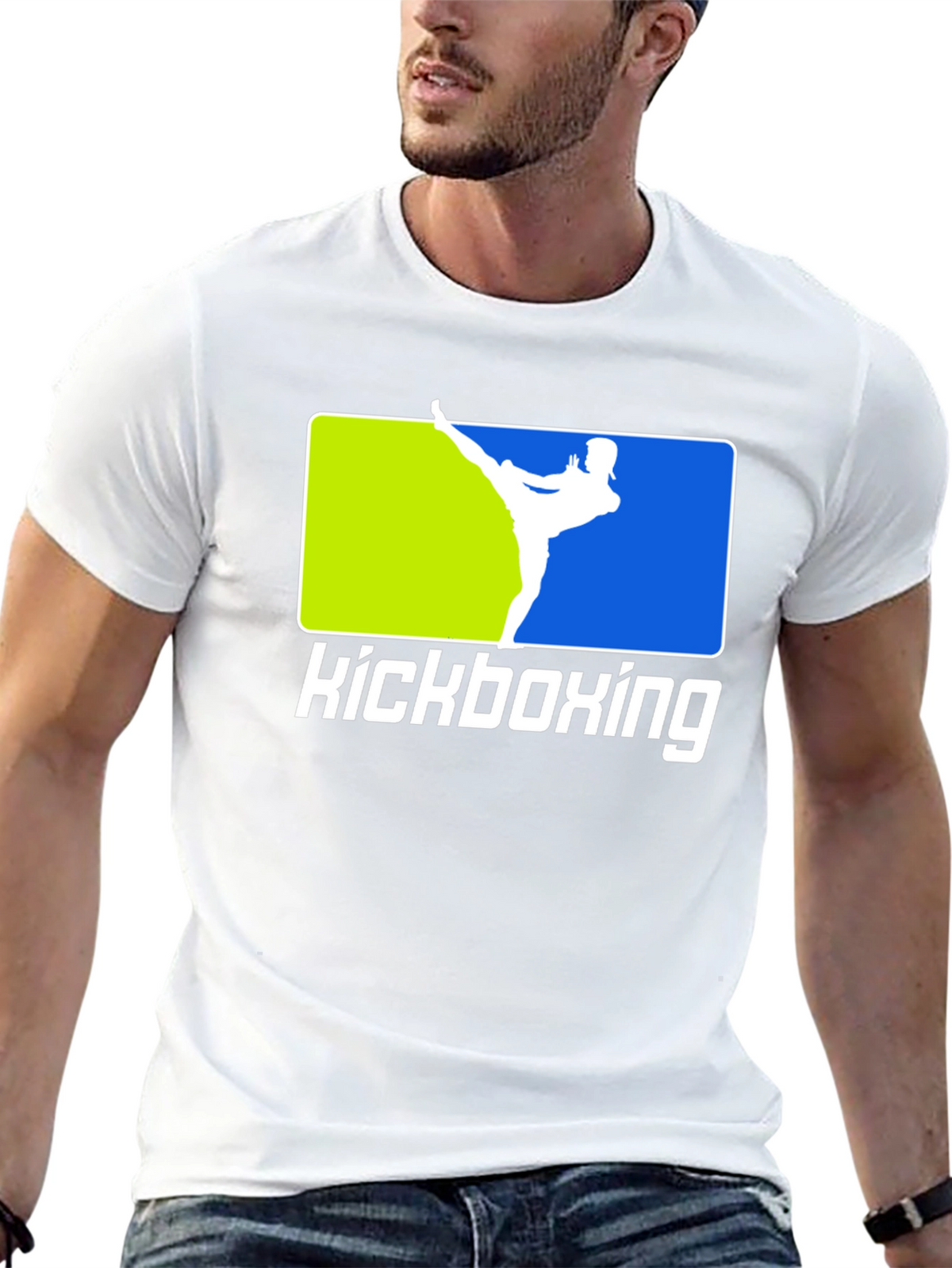 Kickboxing Black T-Shirt Martial Arts Design