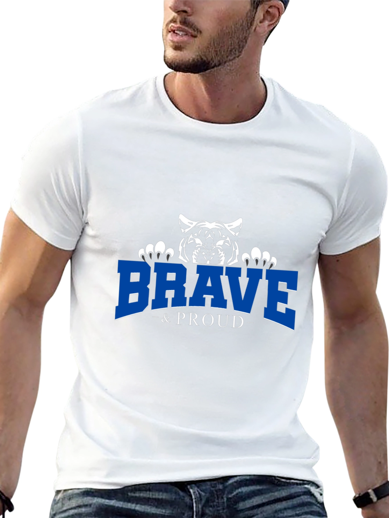 Brave & Proud Tiger Graphic Tee