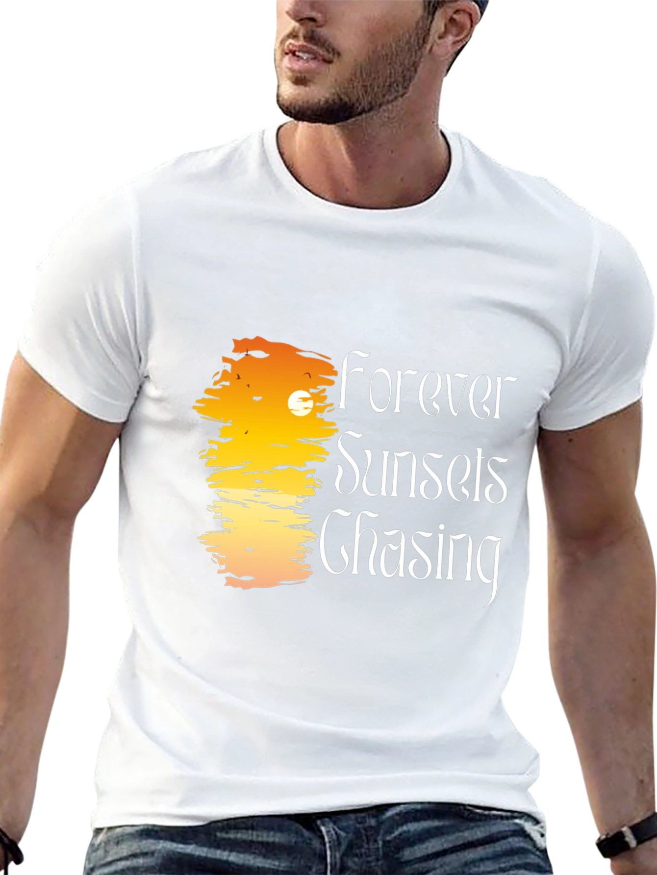 Forever Sunsets Chasing Black T-Shirt