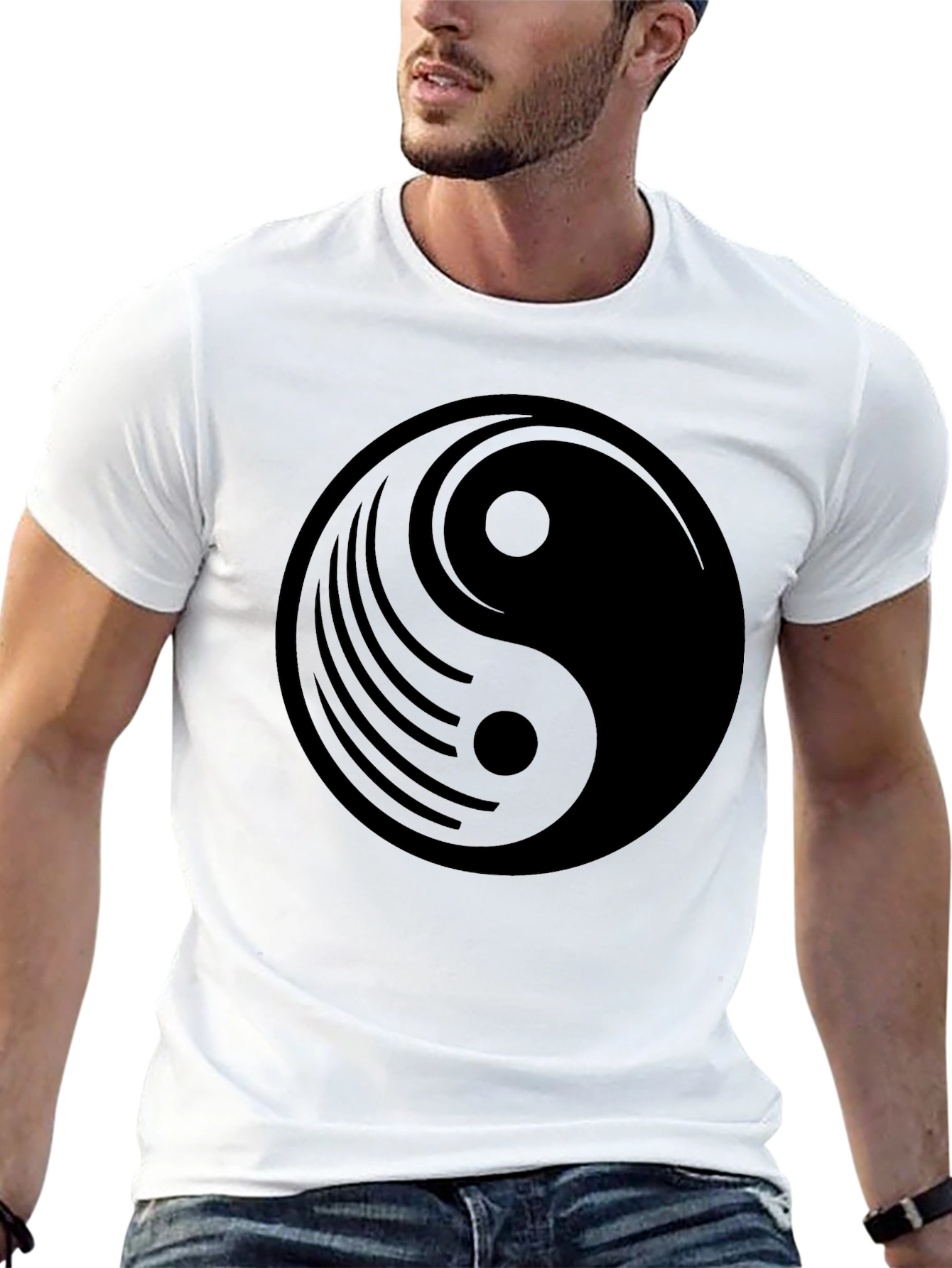 Yin Yang Graphic Tee - Balance and Style