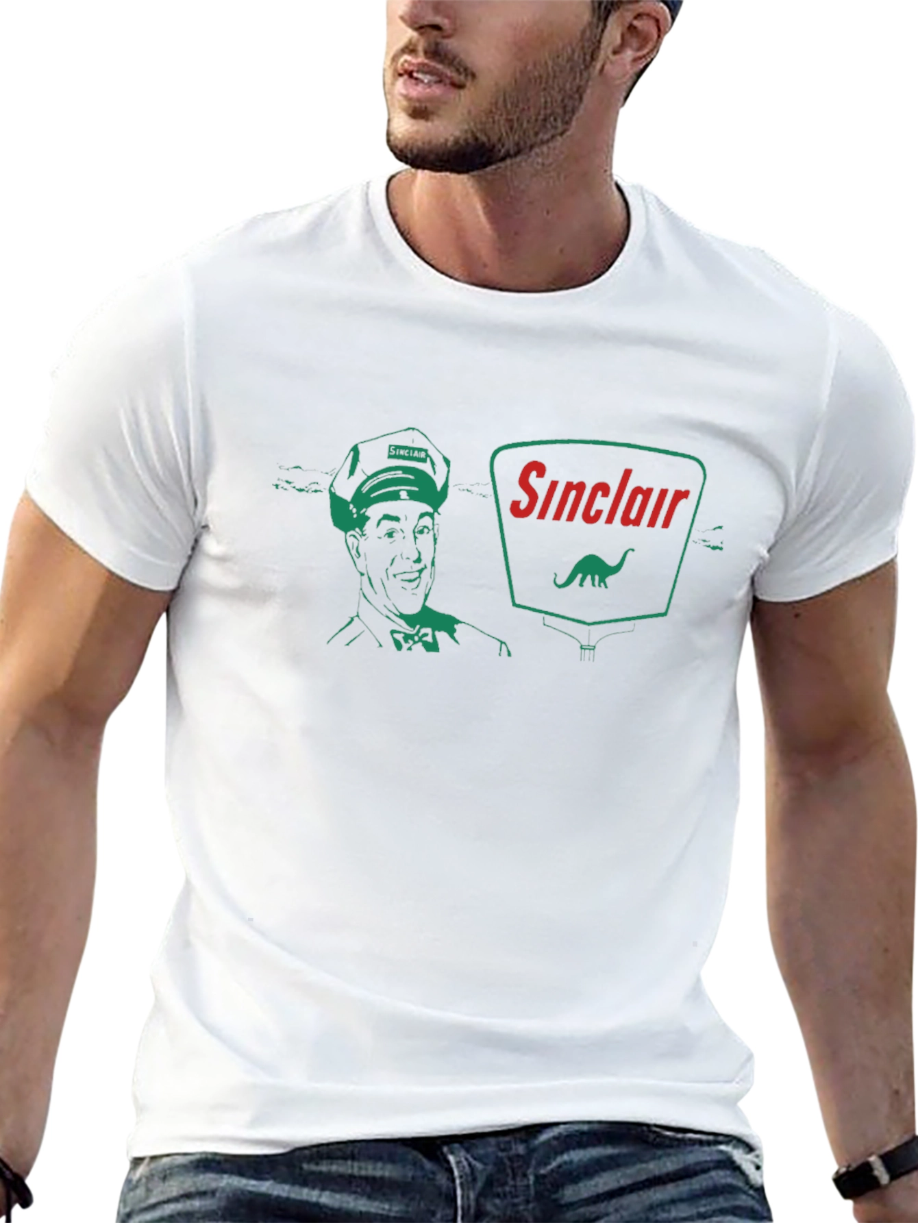 Sinclair Service Black T-Shirt - Retro Gas Station