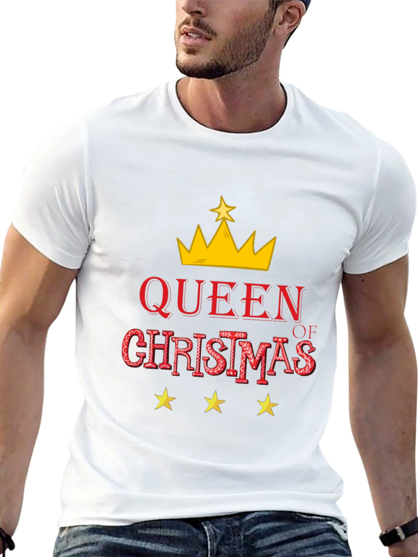 Queen of Christmas Graphic Tee - Holiday Cheer