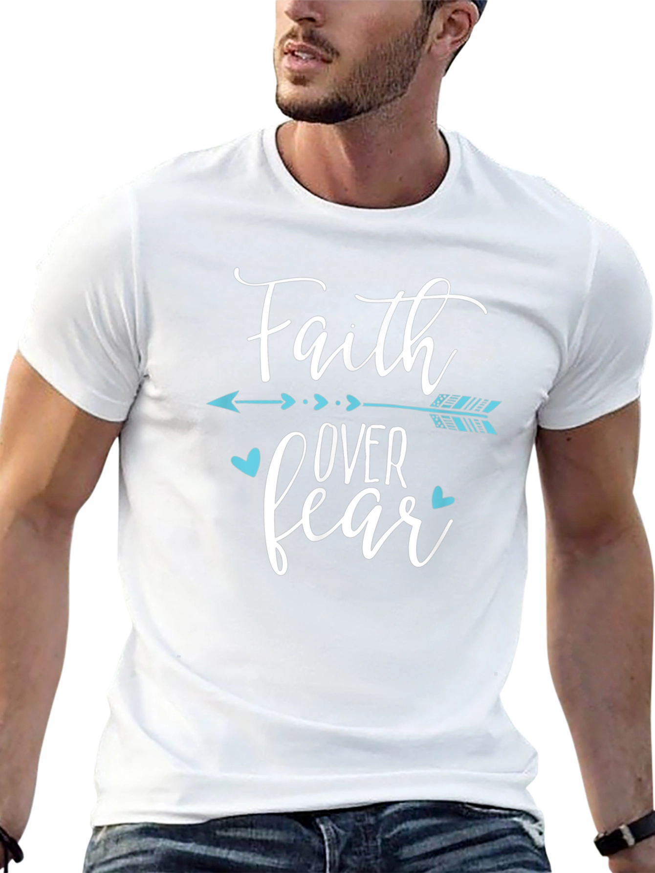 Faith Over Fear Graphic Tee - Black