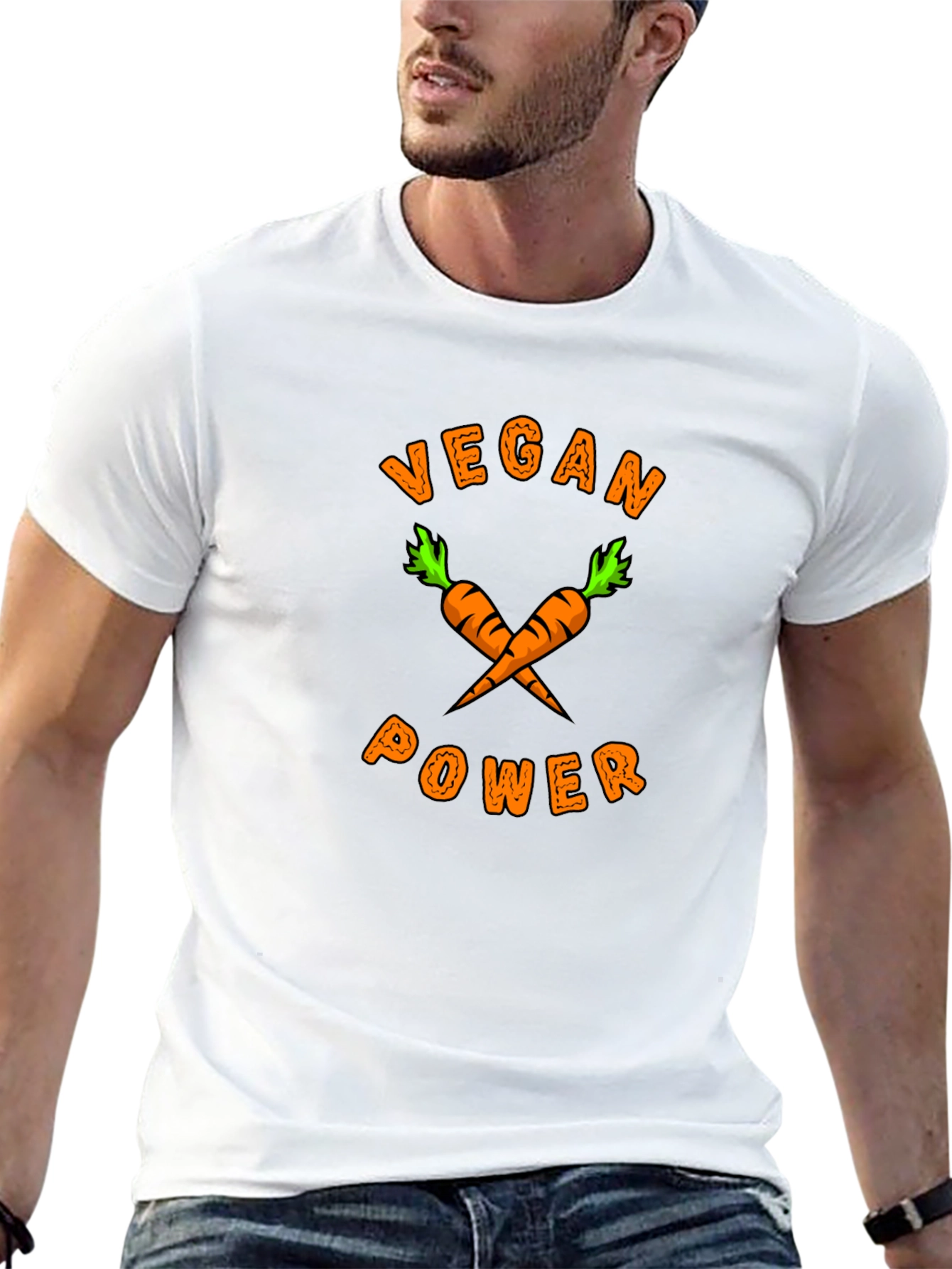 Vegan Power Carrot Graphic Tee