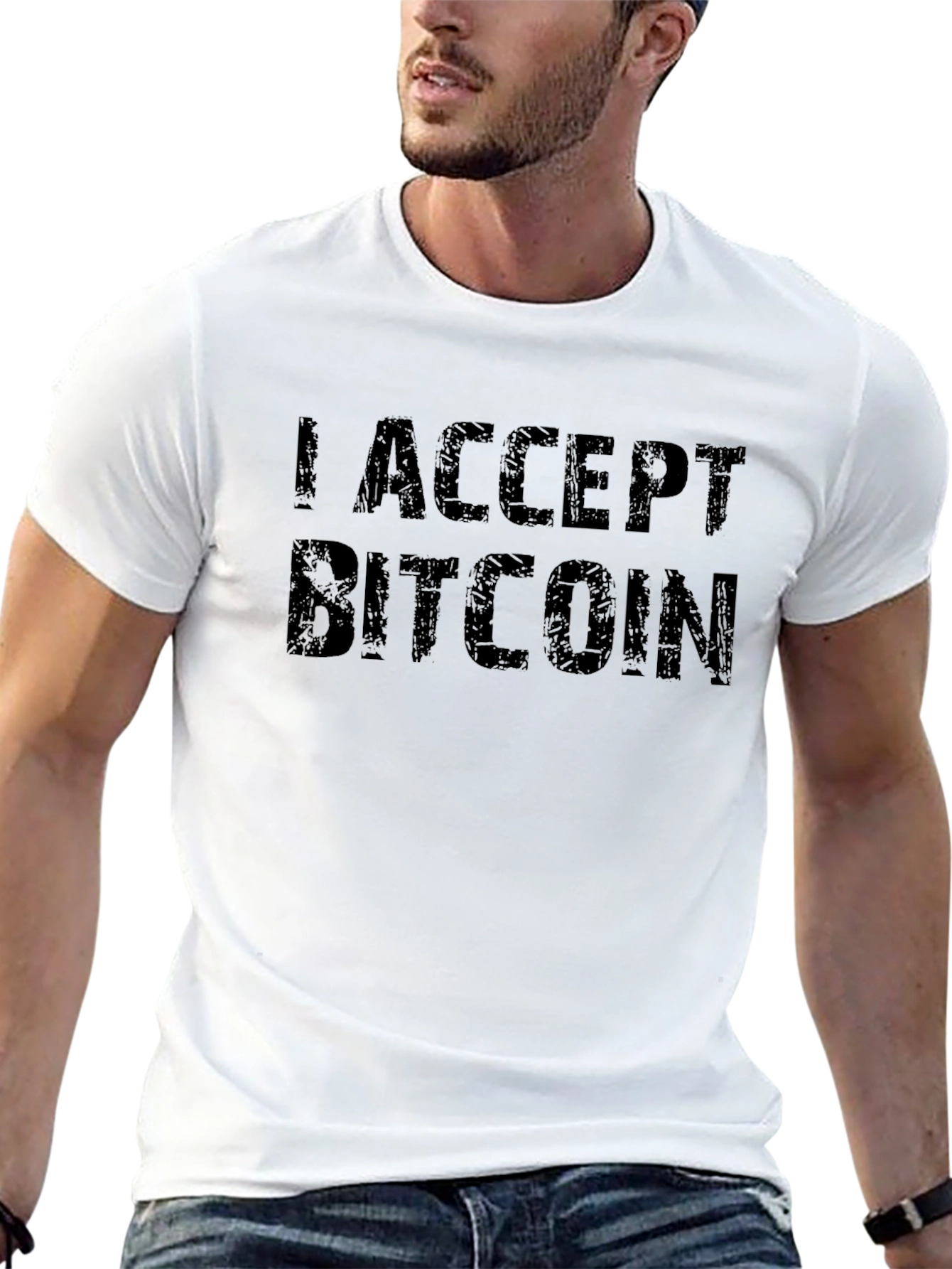 I Accept Bitcoin T-Shirt - Crypto Currency Tee