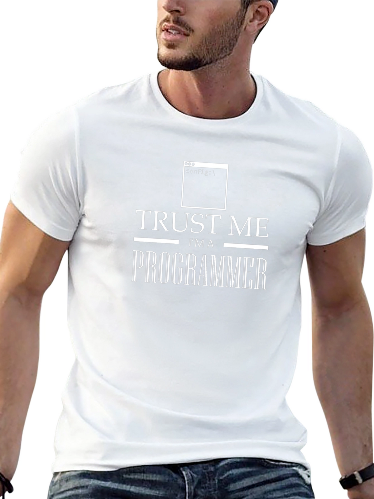 Trust Me Im A Programmer Black T-Shirt