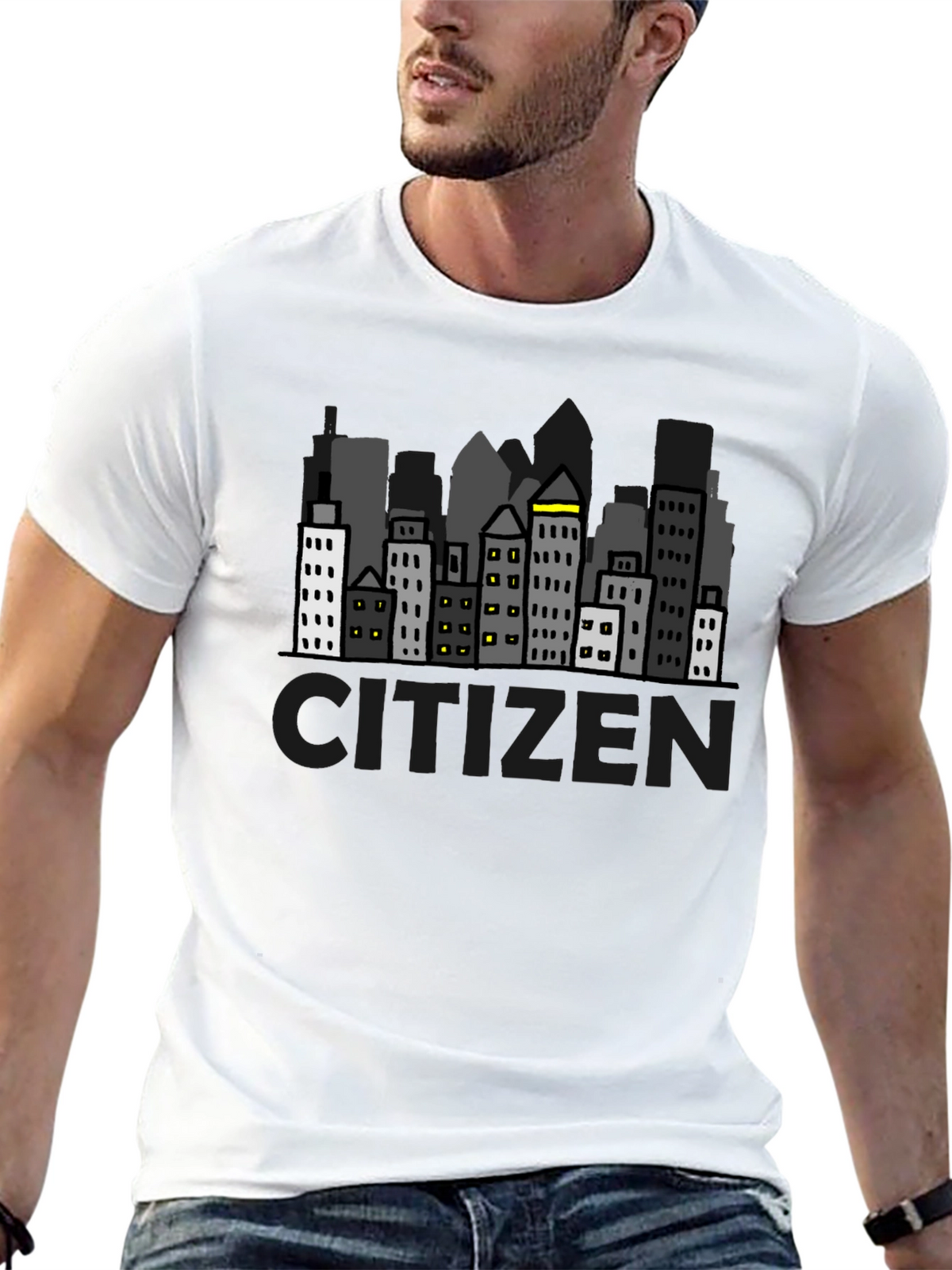 Citizen Cityscape Graphic T-Shirt - Urban Style