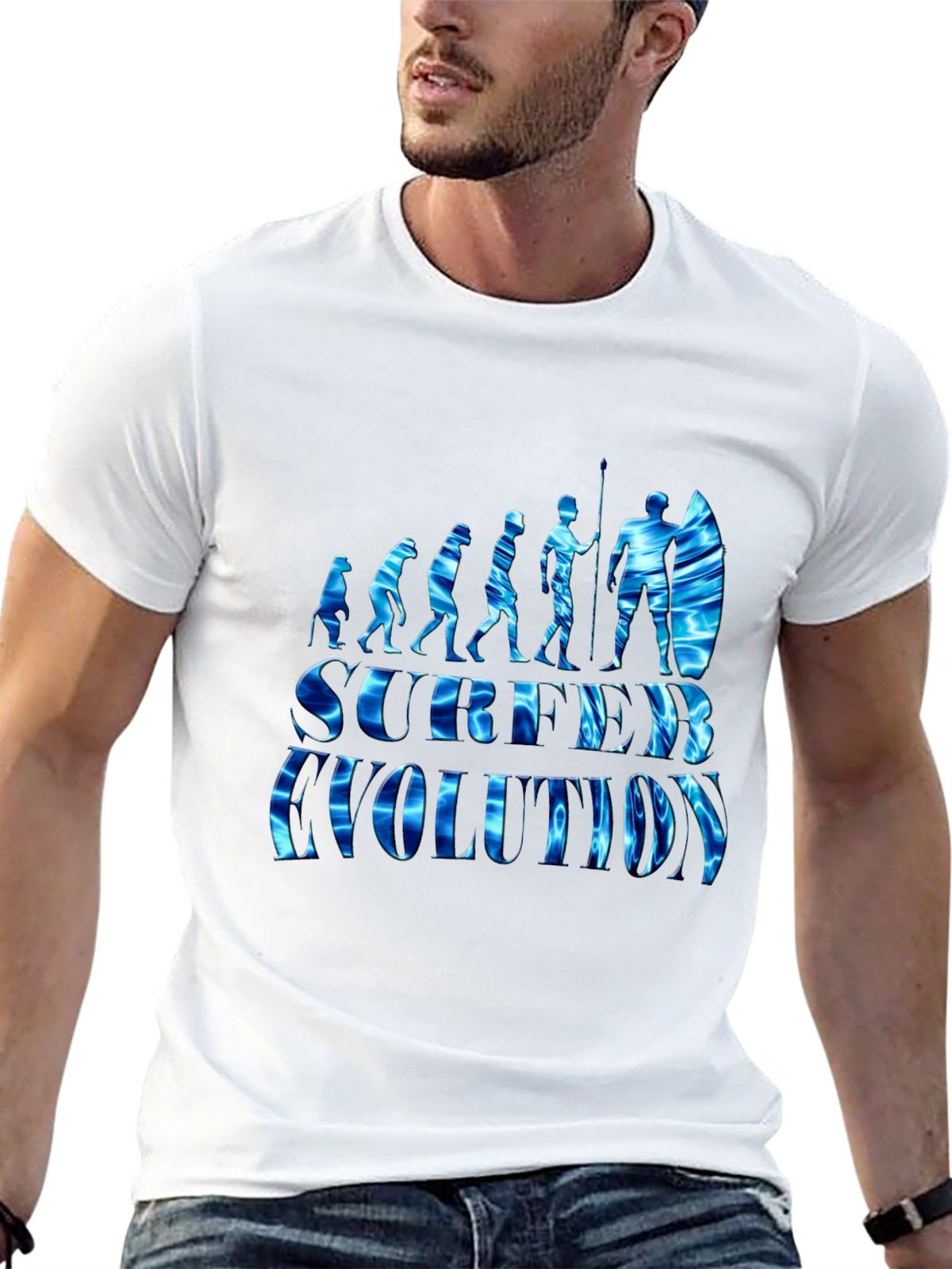 Surfer Evolution Graphic T-Shirt