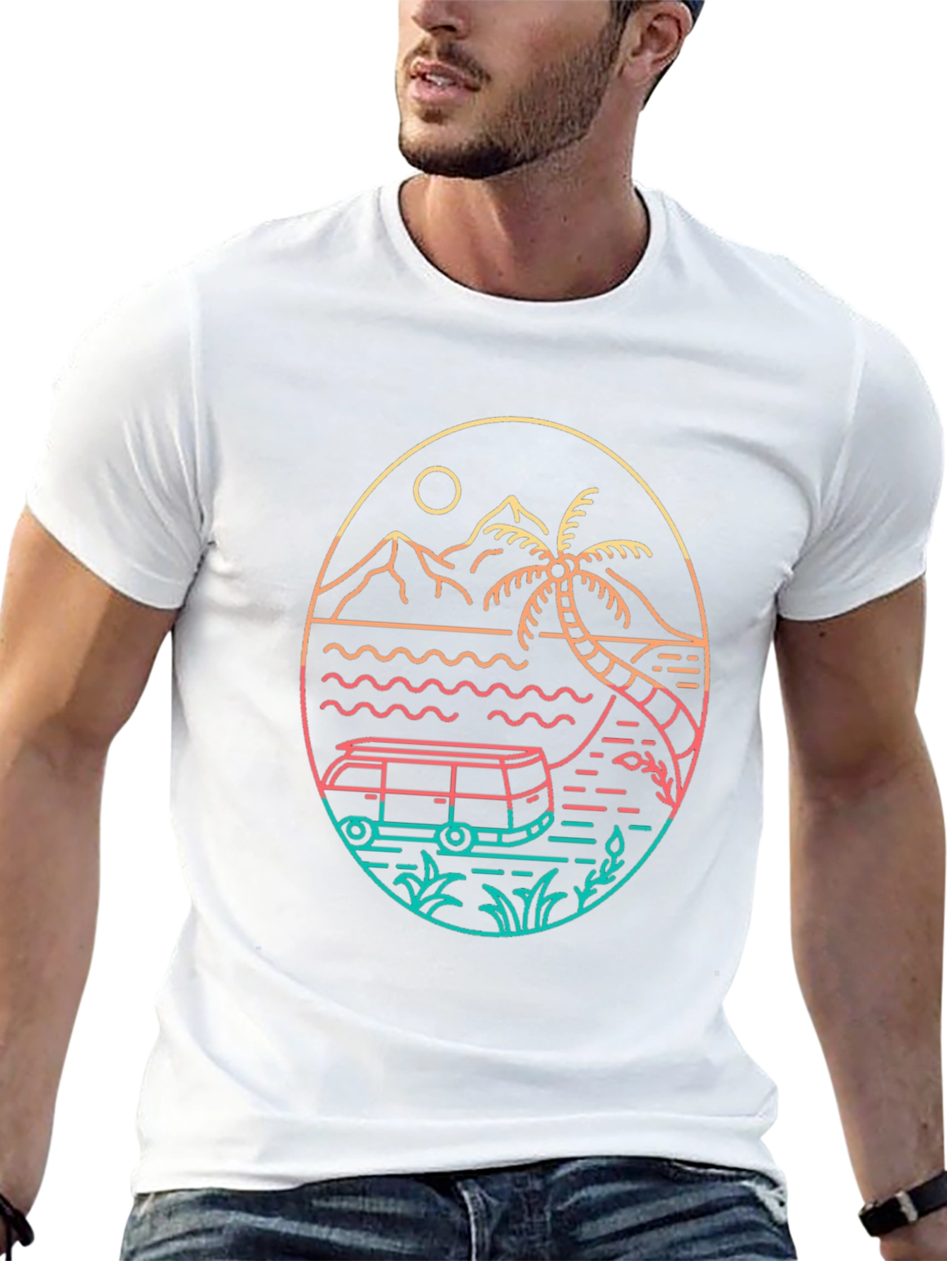 Retro Beach Van T-Shirt
