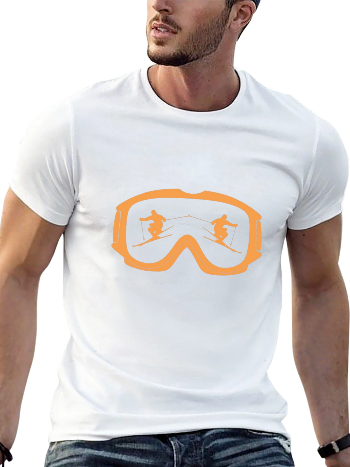 Ski Goggles Reflection Graphic Tee