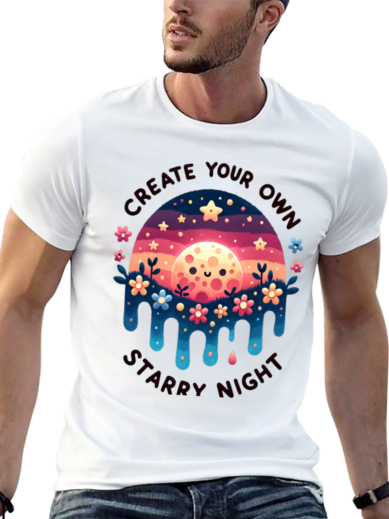 Create Your Own Starry Night Graphic Tee