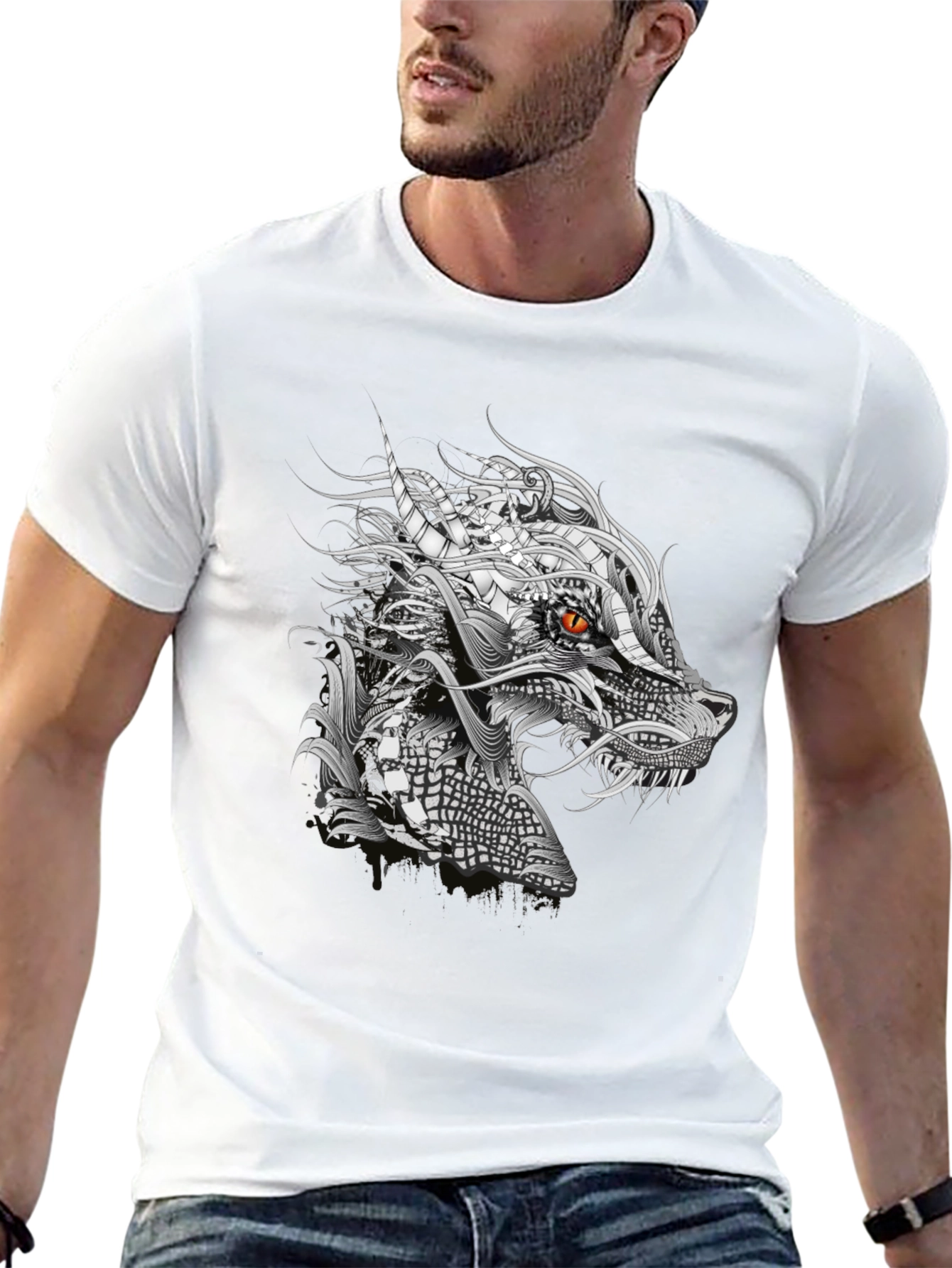 Dragon Graphic Black T-Shirt