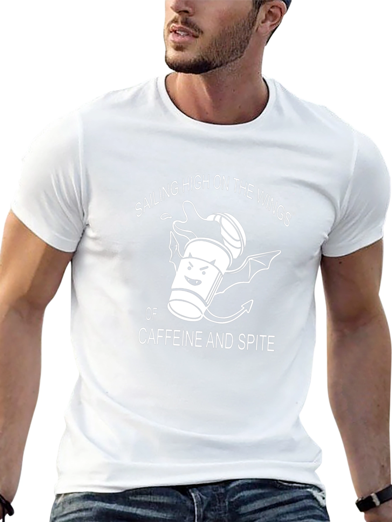 Sailing High on Caffeine and Spite T-Shirt