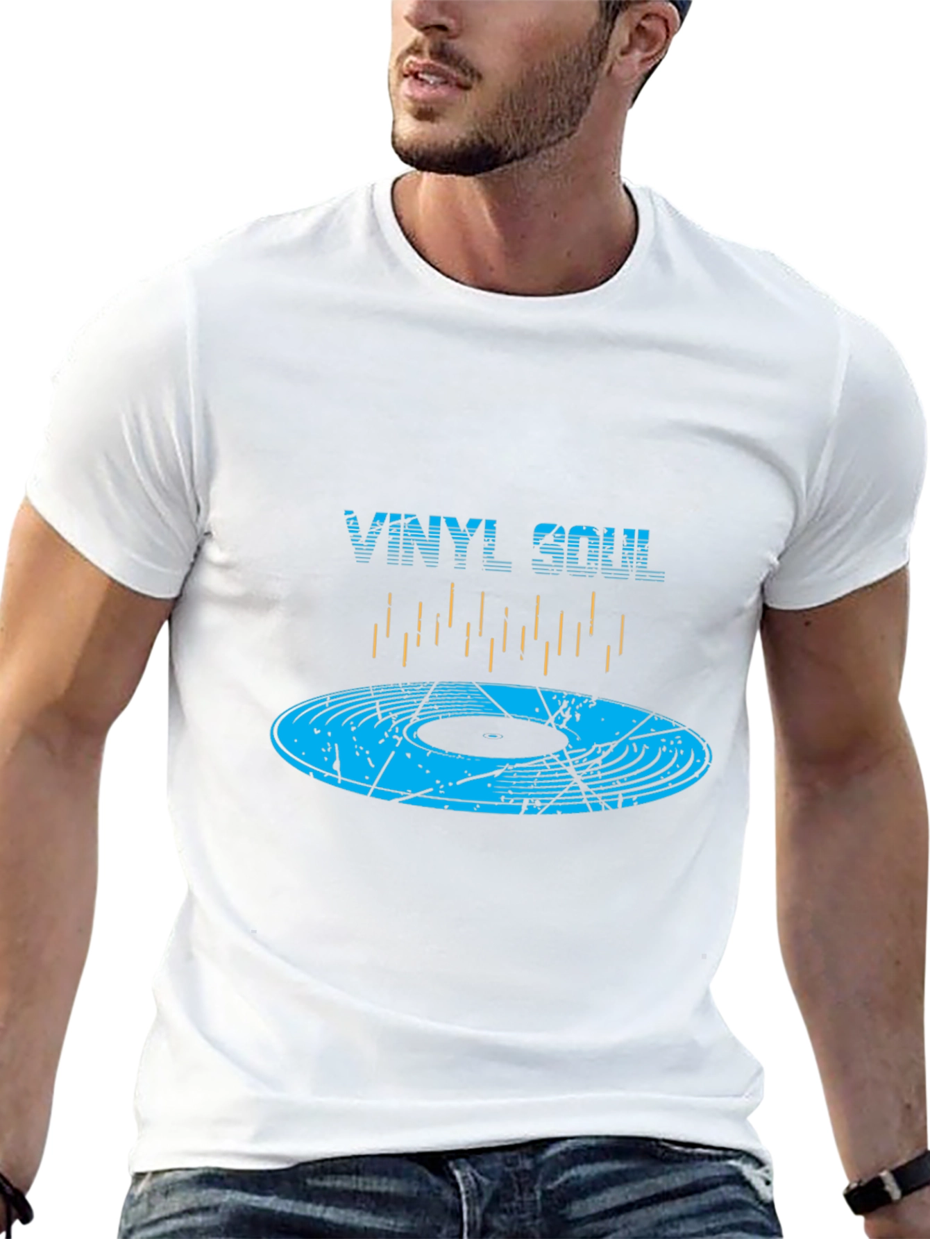 Vinyl Soul Graphic Tee - Music Lover T-Shirt