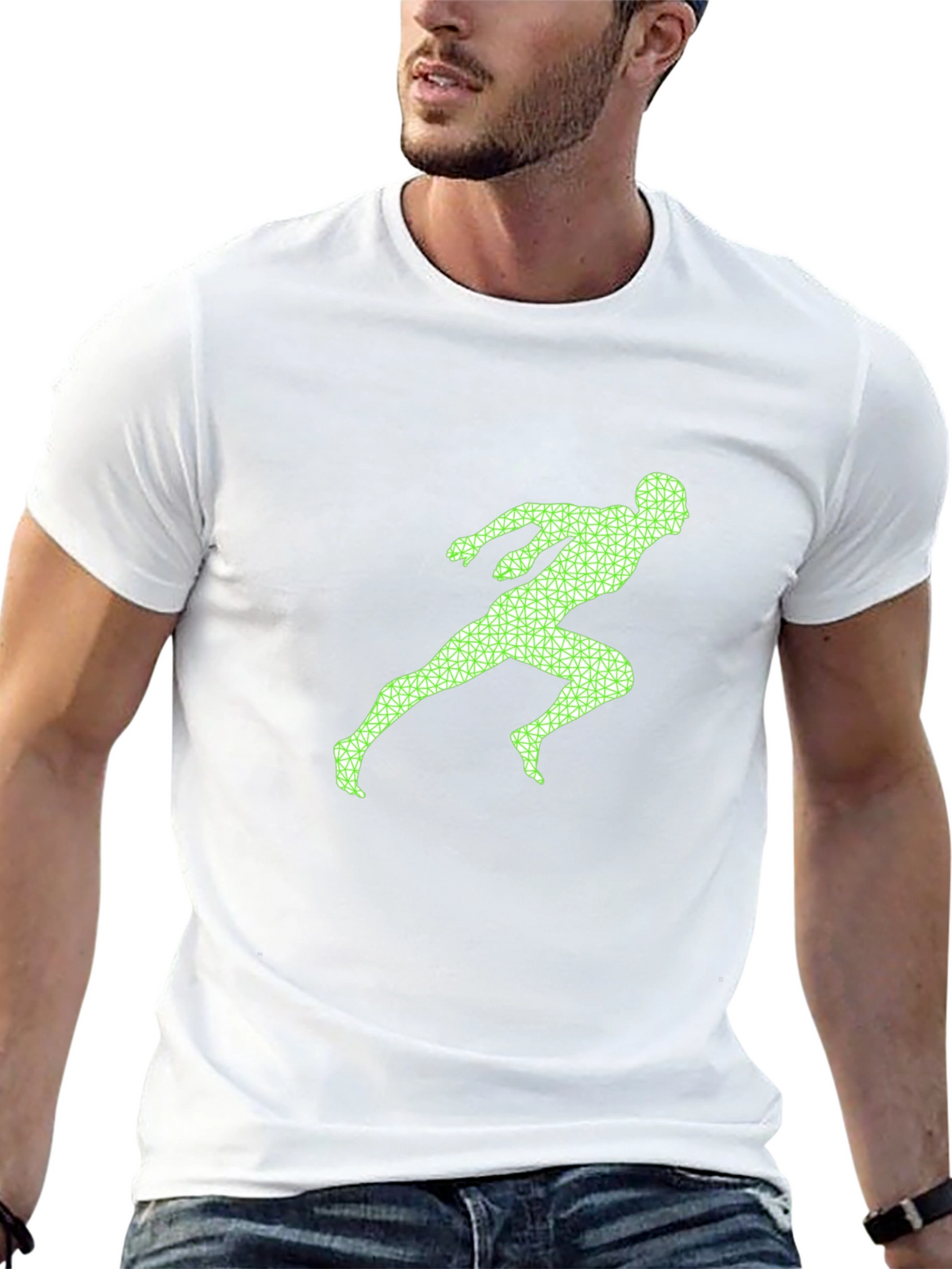 Runner Graphic Tee - Black Casual Shirt