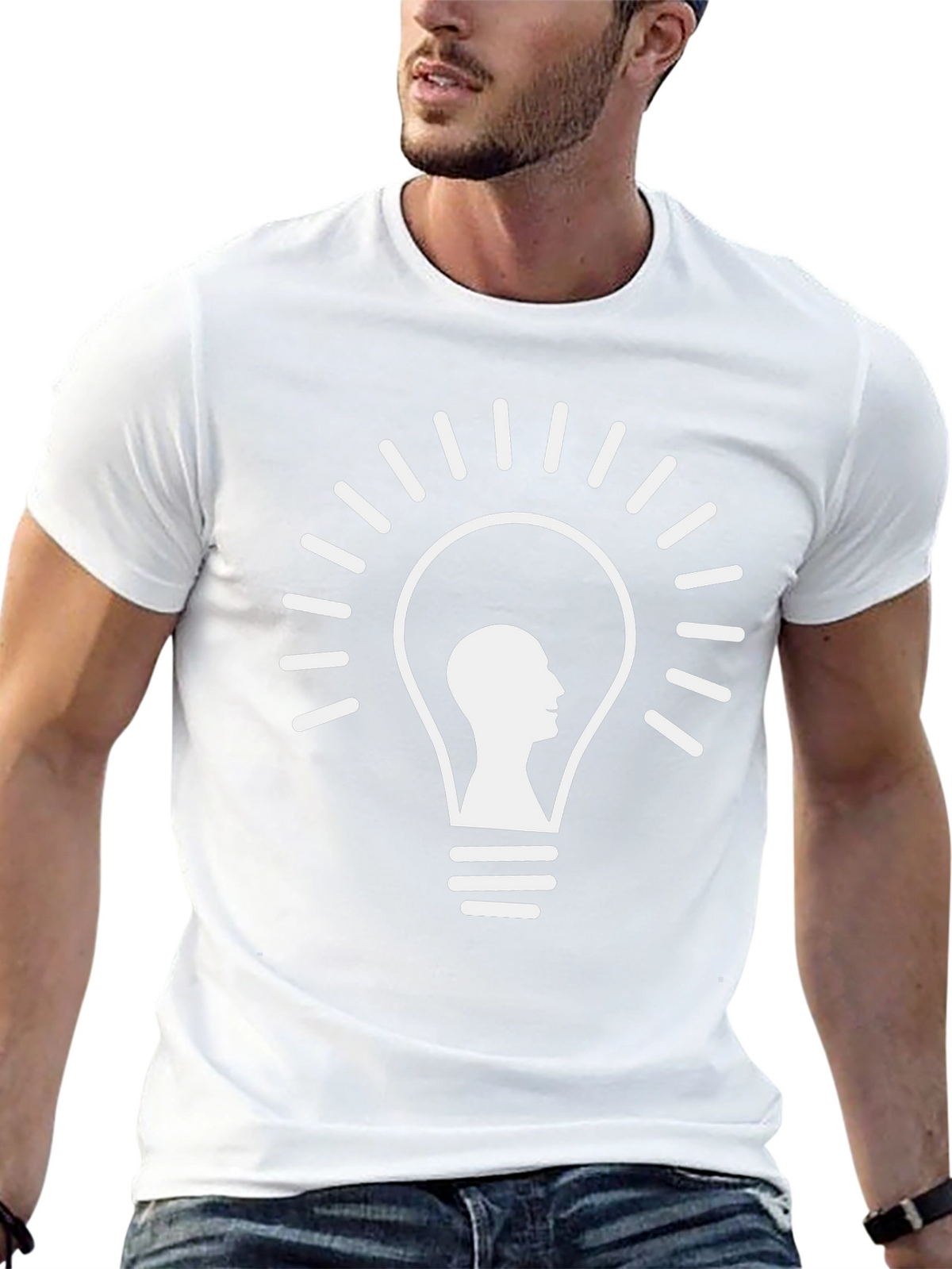 Light Bulb Idea T-Shirt - Think Outside the Box!