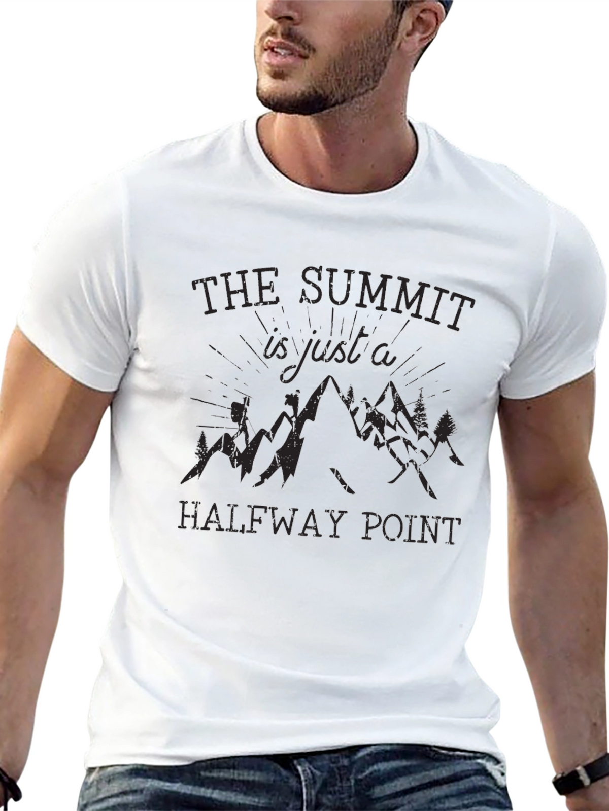 Summit Halfway Point Black Graphic Tee