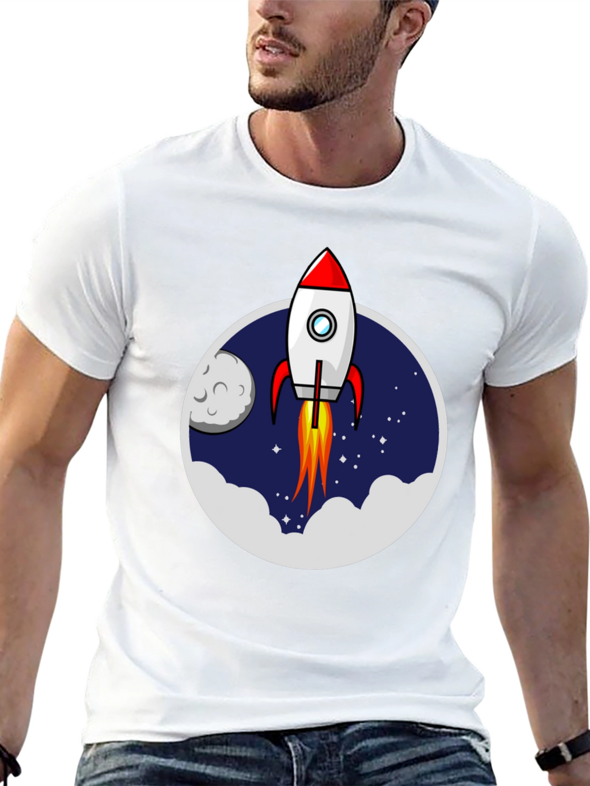 Rocket Launch T-Shirt - Space Adventure Graphic Tee