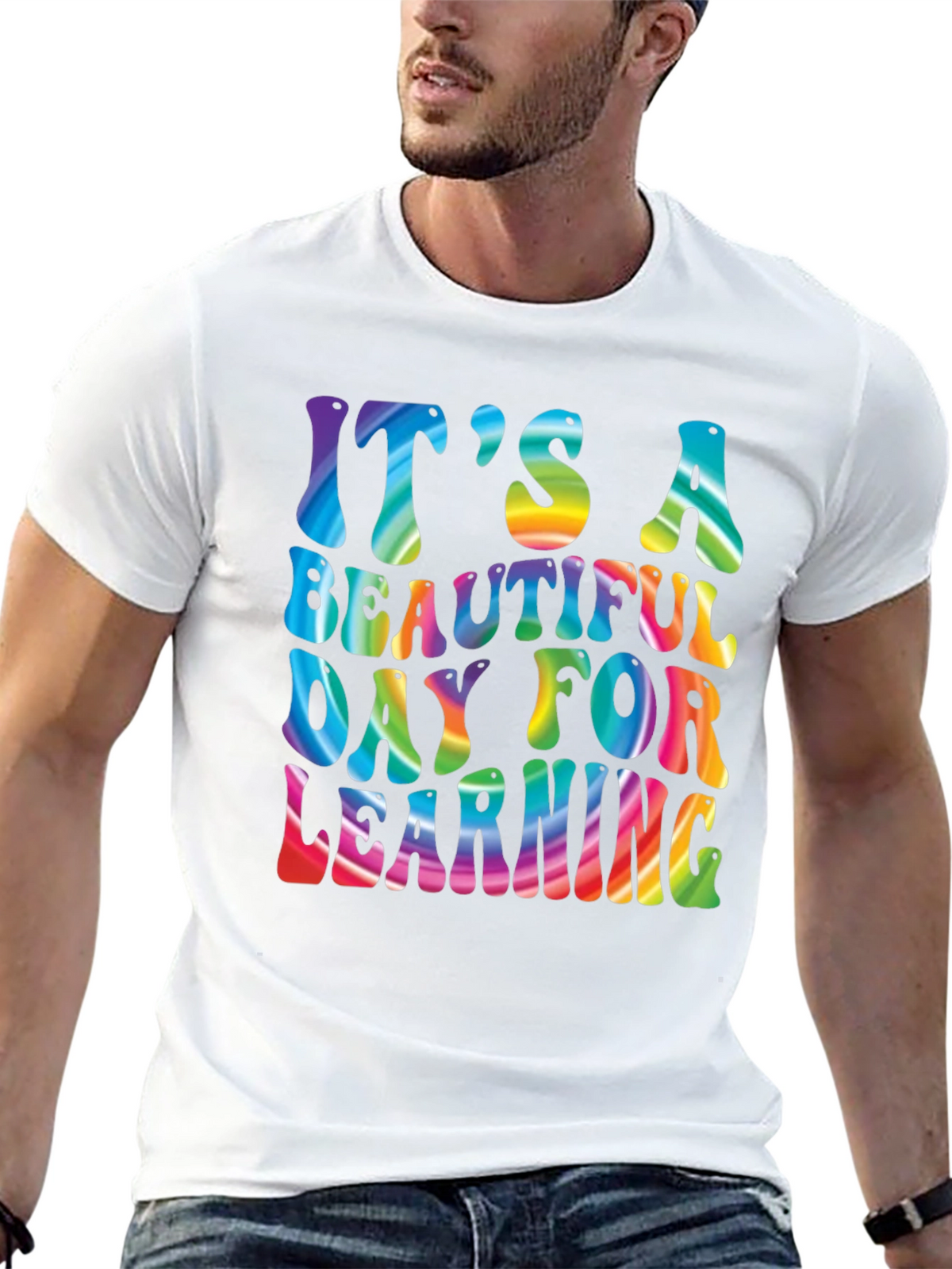 Its A Beautiful Day For Learning Rainbow T-Shirt