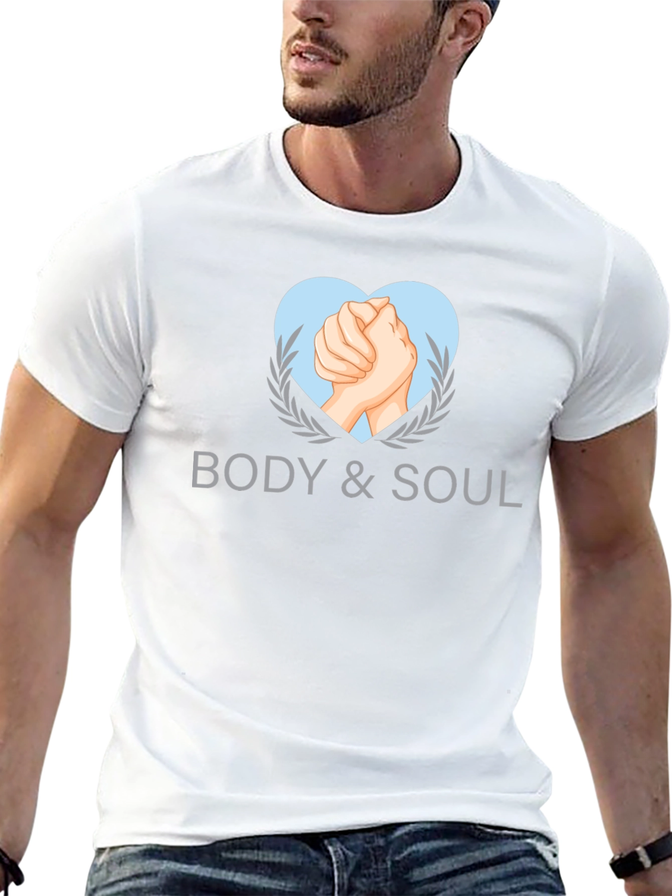 Body & Soul Graphic Tee - Stylish Black T-Shirt