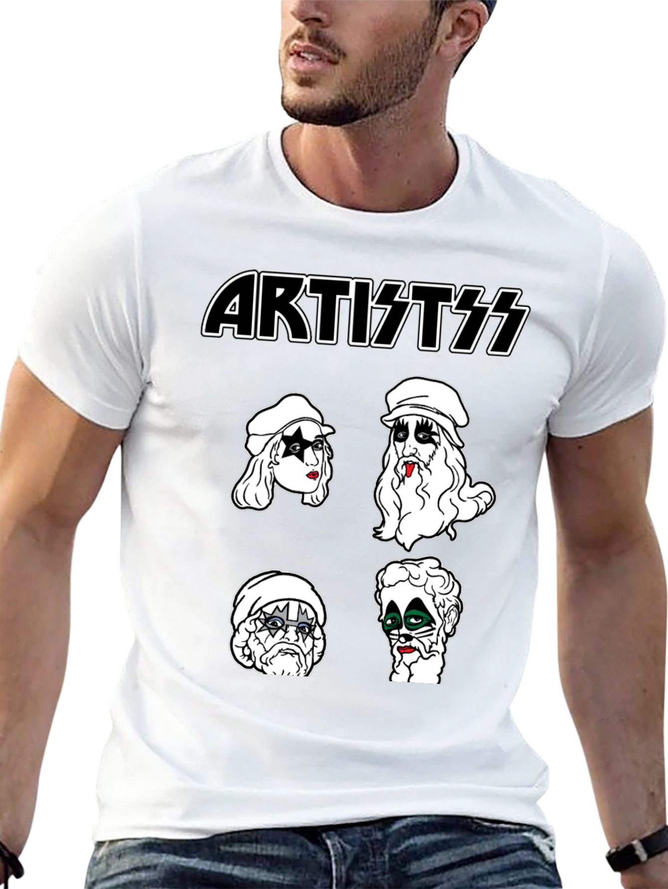 Artist KISS Style Black T-Shirt