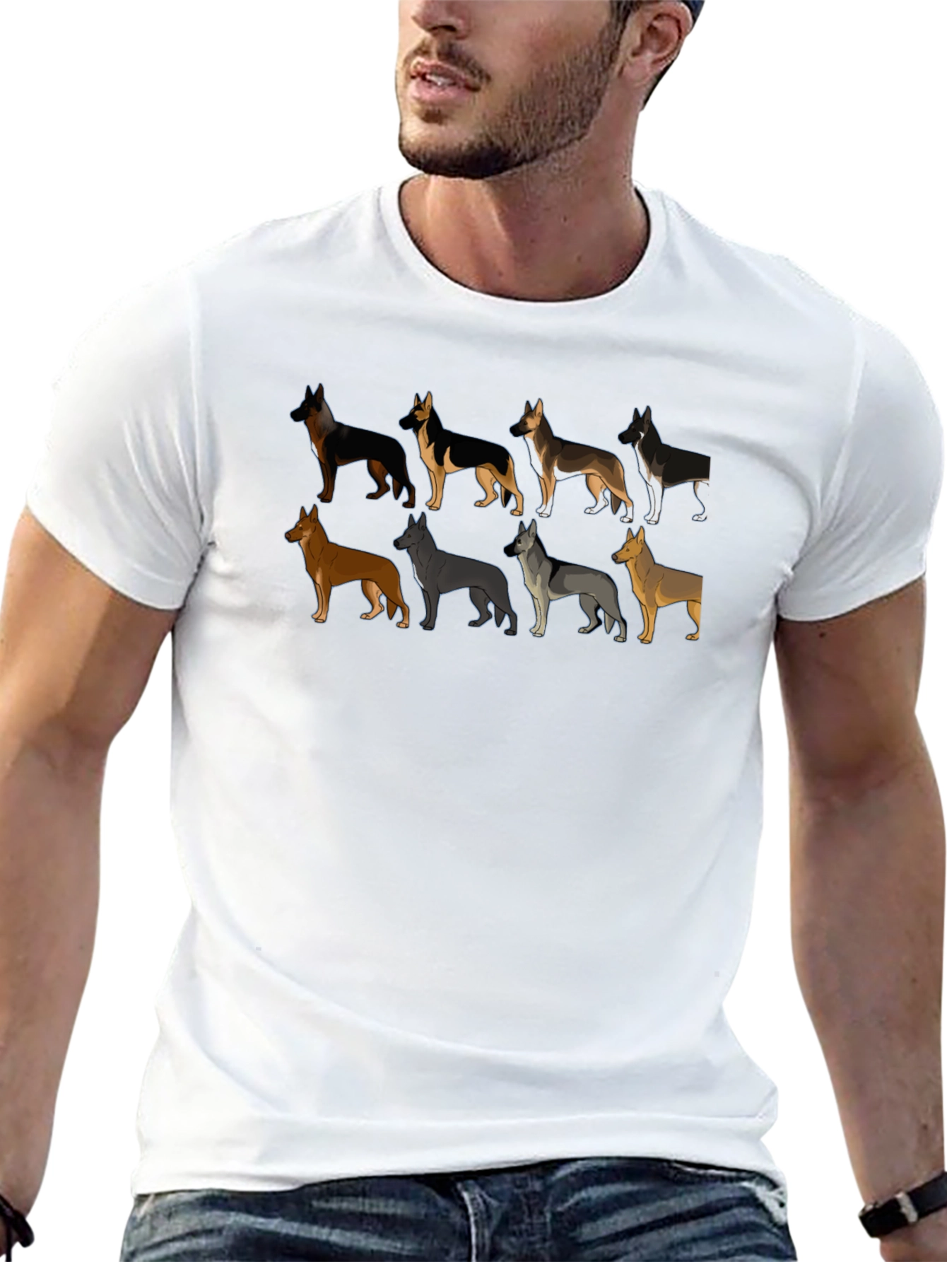 German Shepherd Dogs T-Shirt - Stylish Pet Lover Tee